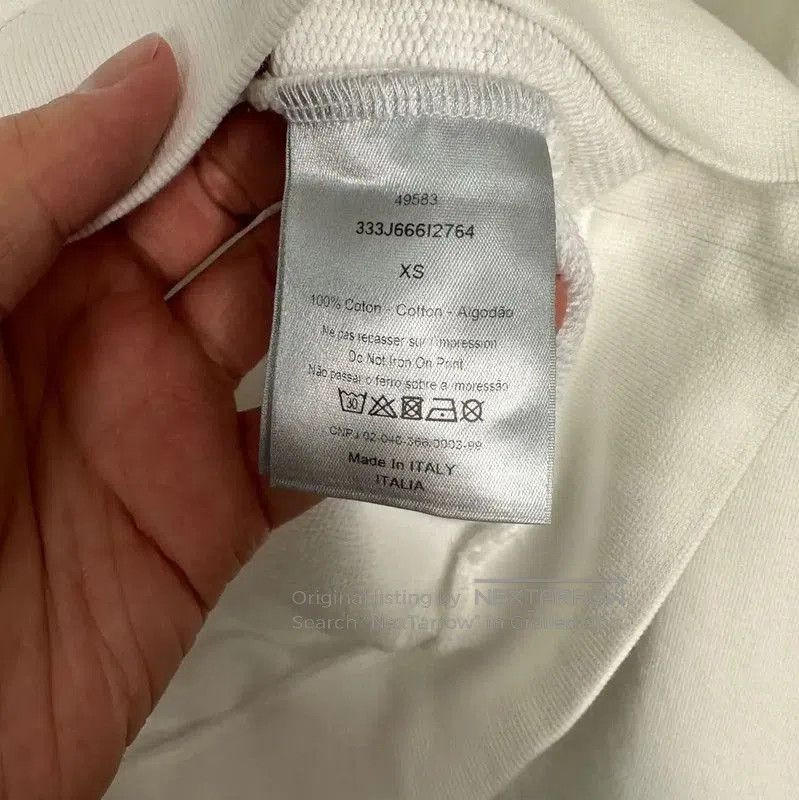 Dior Dior White Cotton Men's Sweatshirt . Size US XS / EU 42 / 0 - 6 Thumbnail