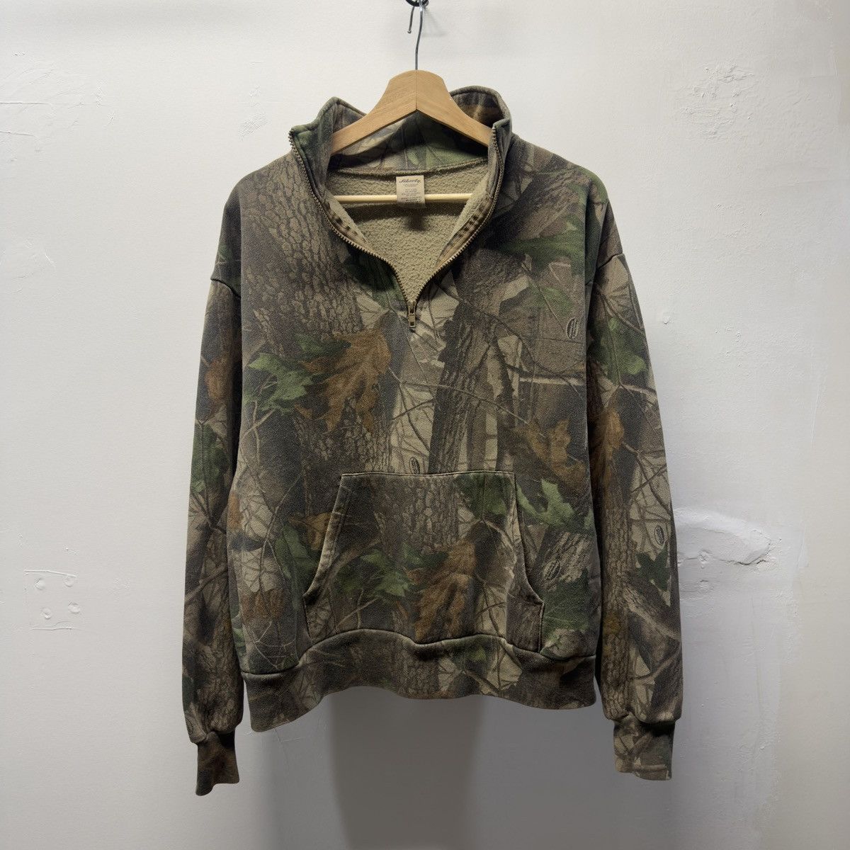 Vintage 90s Realtree Boxy Zip Camo Fleece Sweatshirt ERD Grunge Size US L / EU 52-54 / 3 - 1 Thumbnail