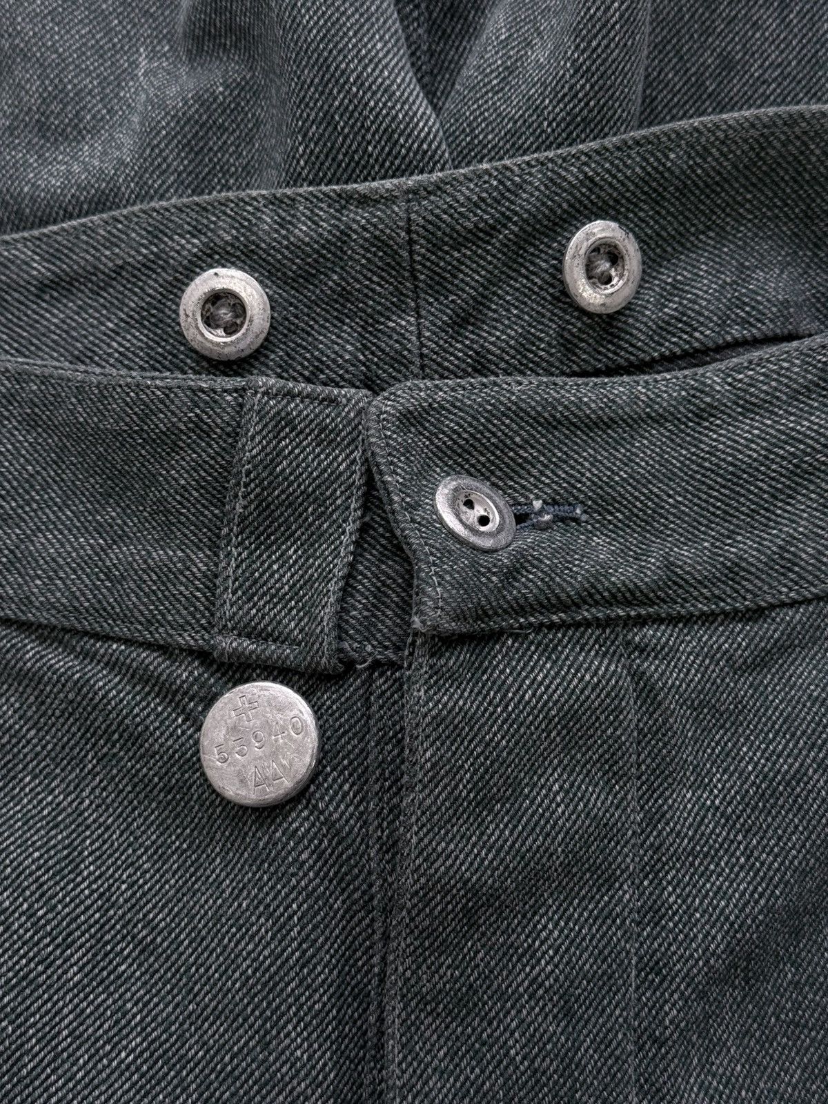 Le Laboureur Vintage 70s Swiss Military Work Denim Pants Size US 35 - 3 Thumbnail