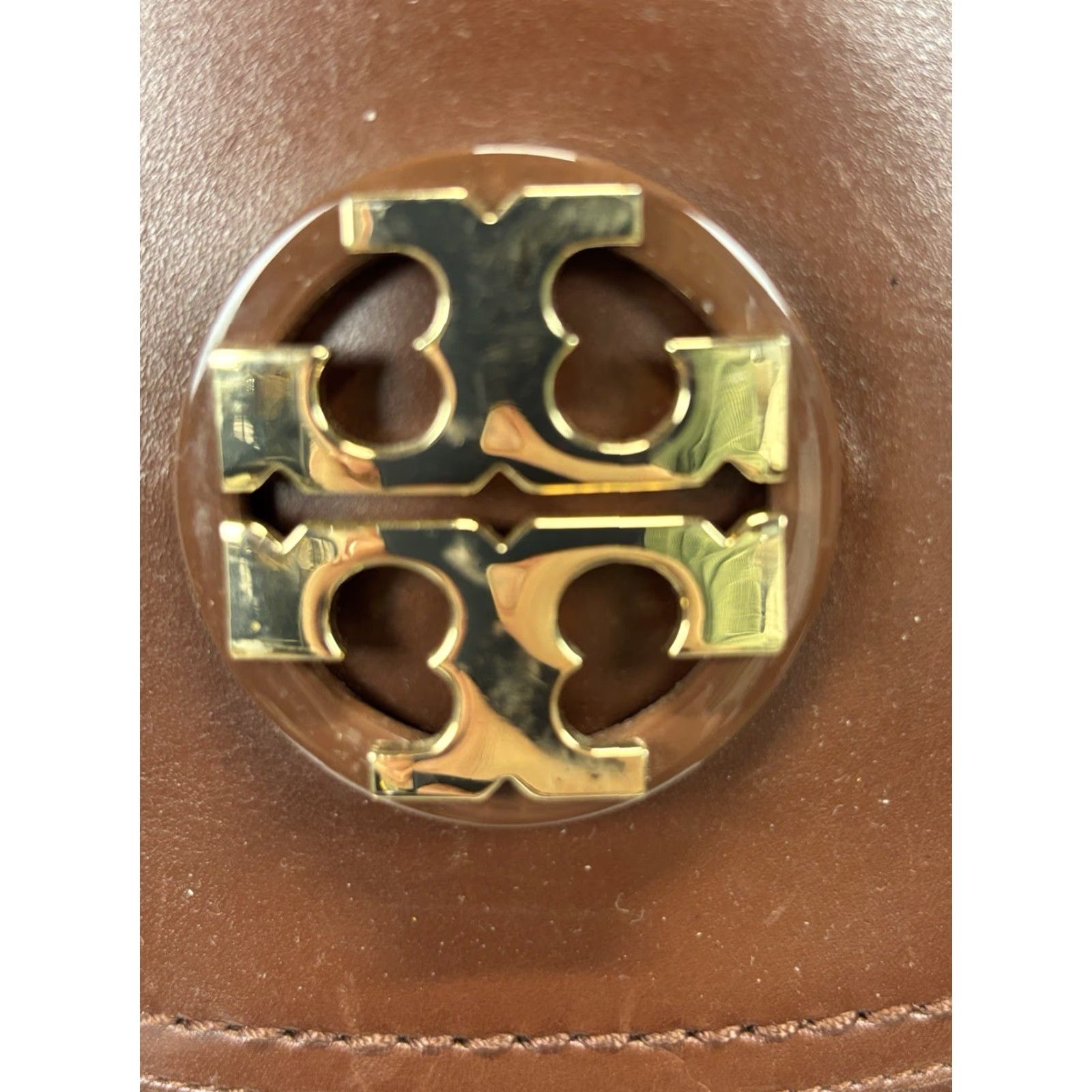 Tory Burch TORY BURCH Riding Boot Brown Leather Knee High 8.5 M Women Logo Side Zip Leather Lining Classic Leather Outsole Size US 8.5 / IT 38.5 - 5 Thumbnail