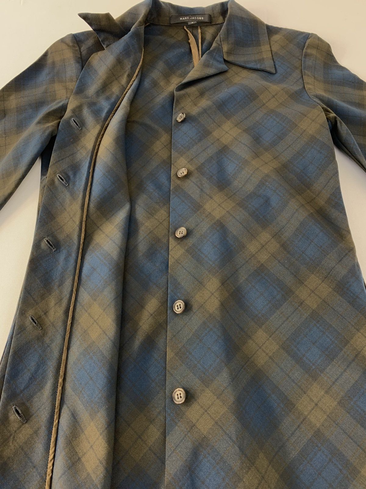 Marc Jacobs Marc Jacob Regency Blazer Coat Shadow Twill Plaid Checked Size S / US 4 / IT 40 - 4 Thumbnail
