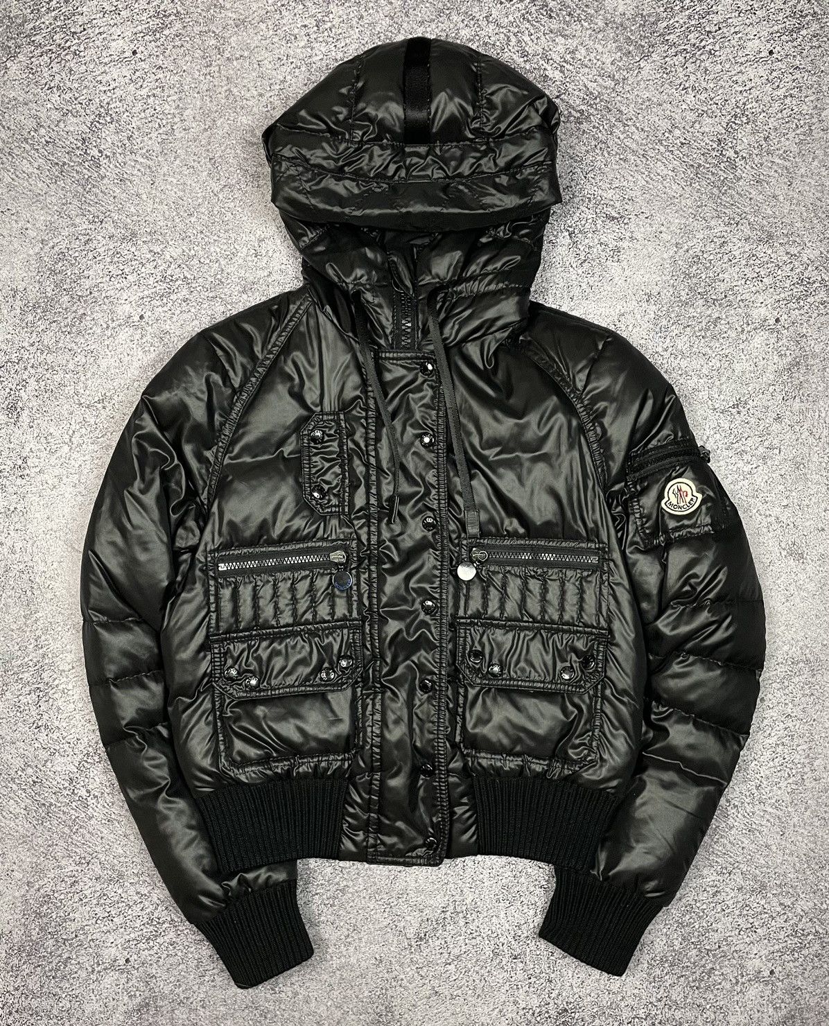 Moncler Moncler Women Hooded Down Puffer Jacket Black Size 0 S Zip Size XS / US 0-2 / IT 36-38 - 1 Thumbnail