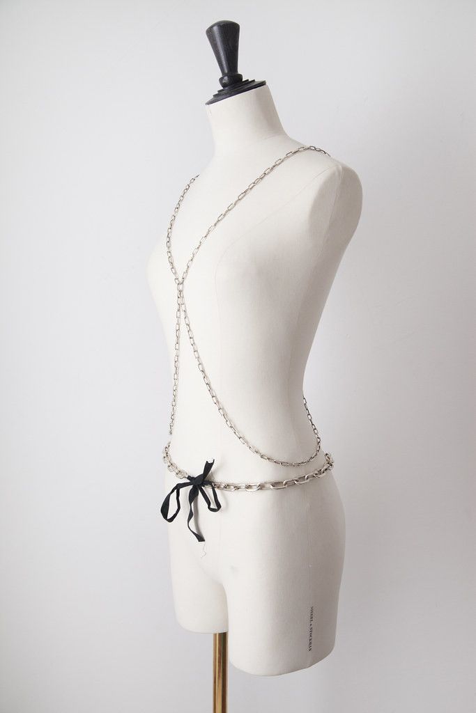 Maison Margiela AW01 silver harness & belt Size ONE SIZE - 4 Thumbnail