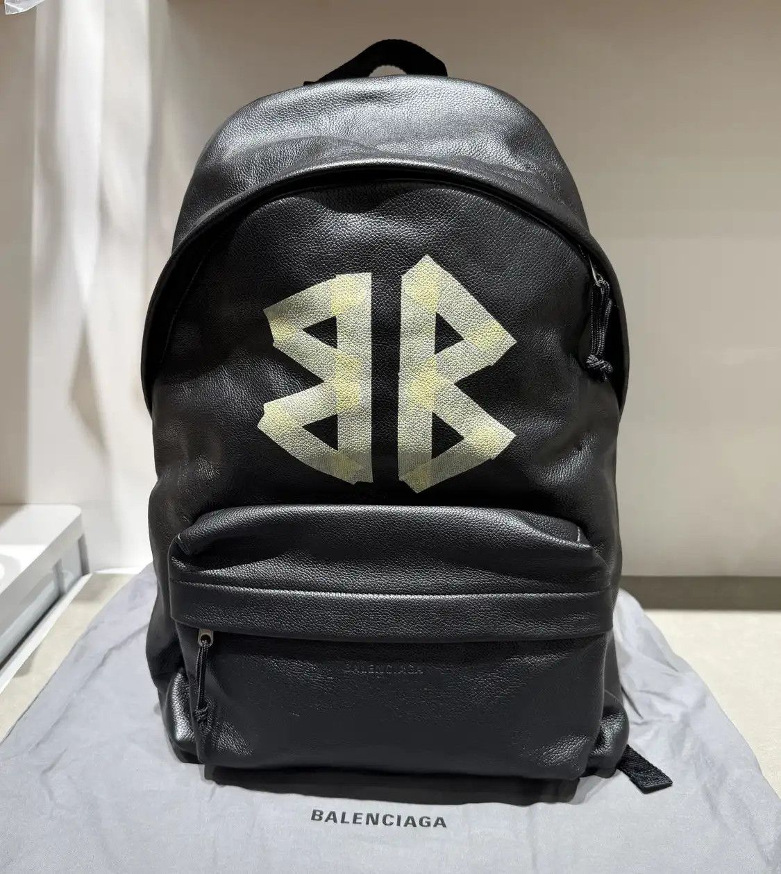 Balenciaga Balenciaga x Adidas Large Leather Backpack Green