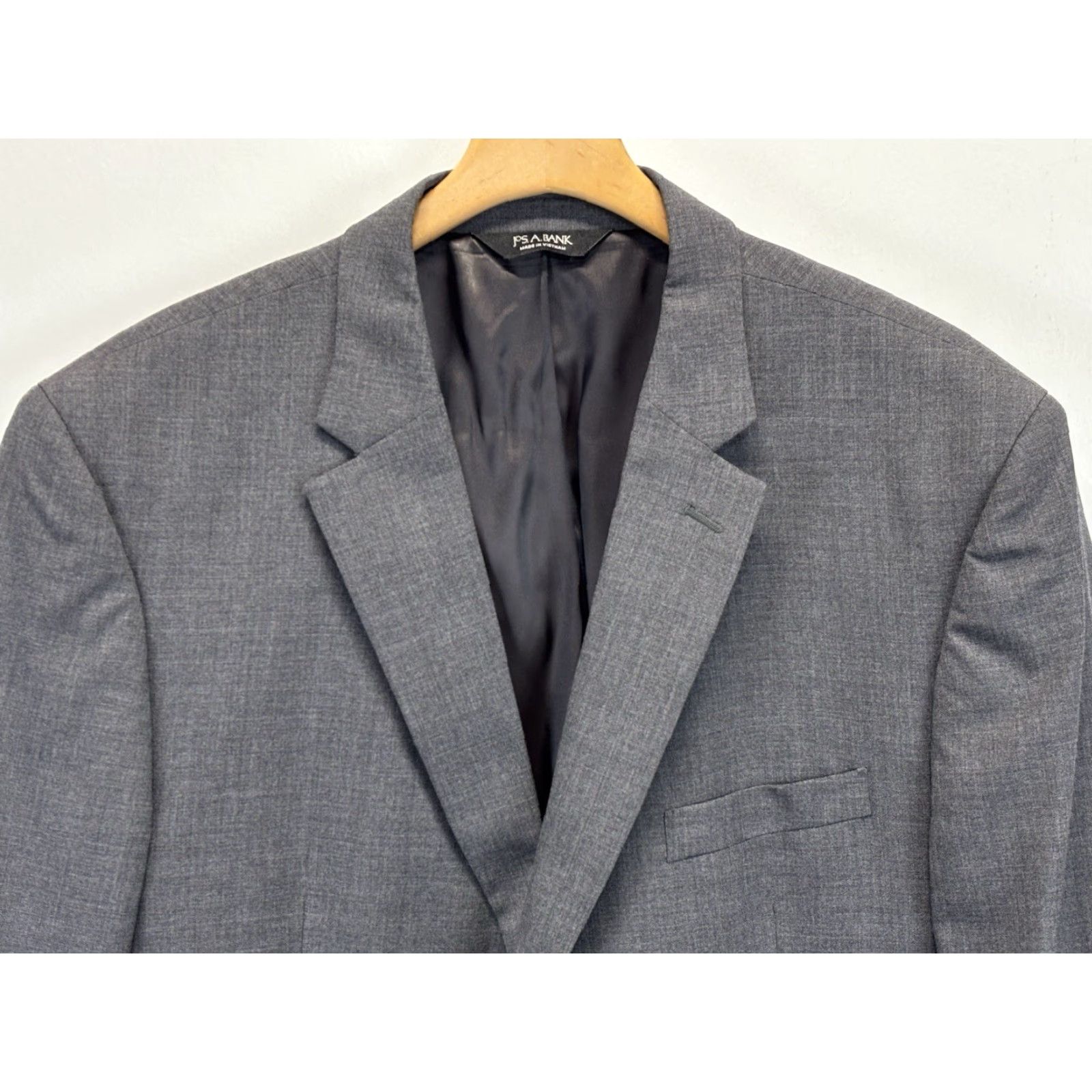 Jos. A. Bank Jos A Bank 2 Pc Wool Suit Blazer Pants 48L 42x31 Men’s Grey Executive Line Size 48R - 3 Thumbnail