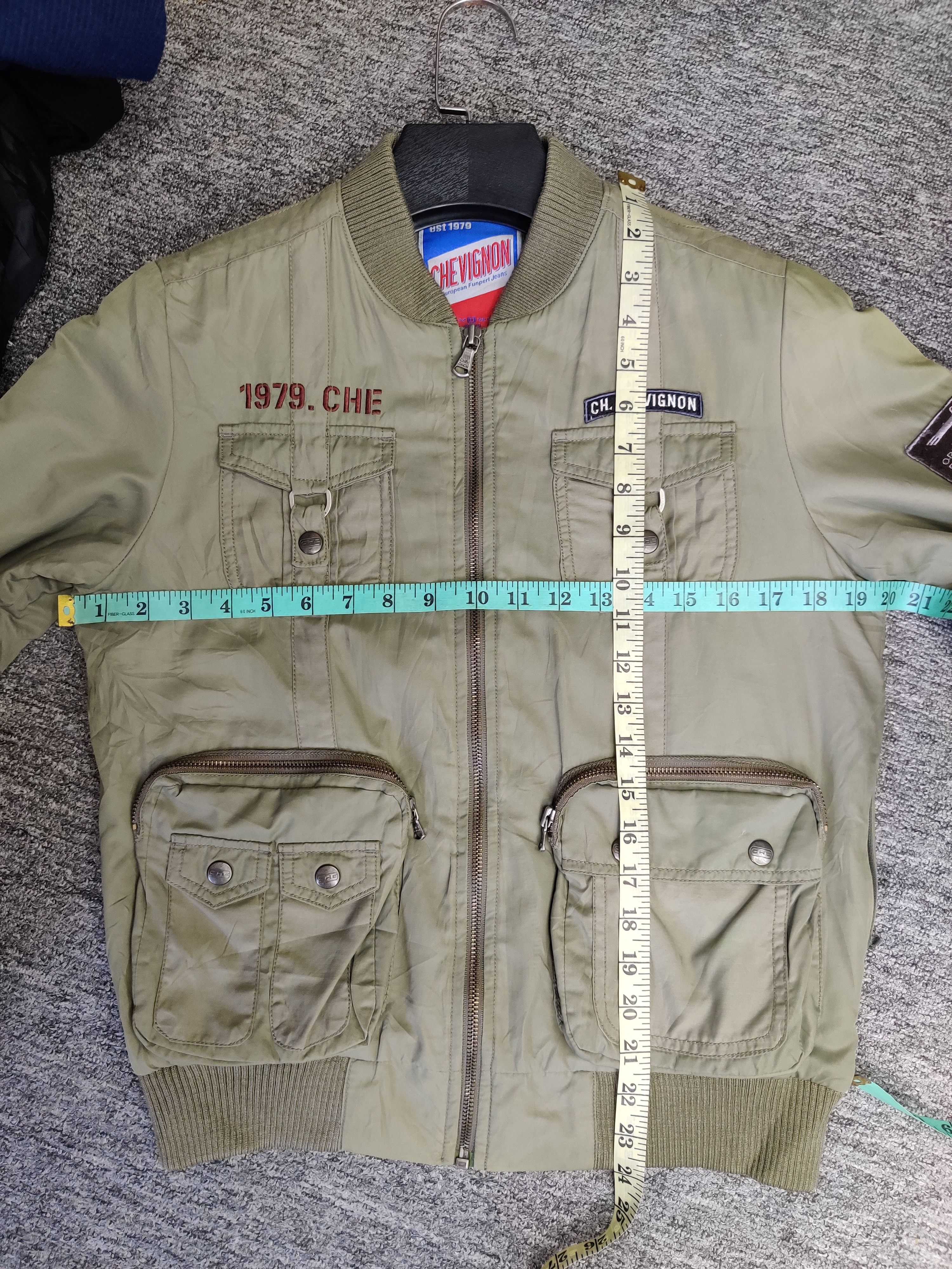 Chevignon Vintage 90s Chevignon Parachute Military Bomber Jacket Size US M / EU 48-50 / 2 - 20 Thumbnail