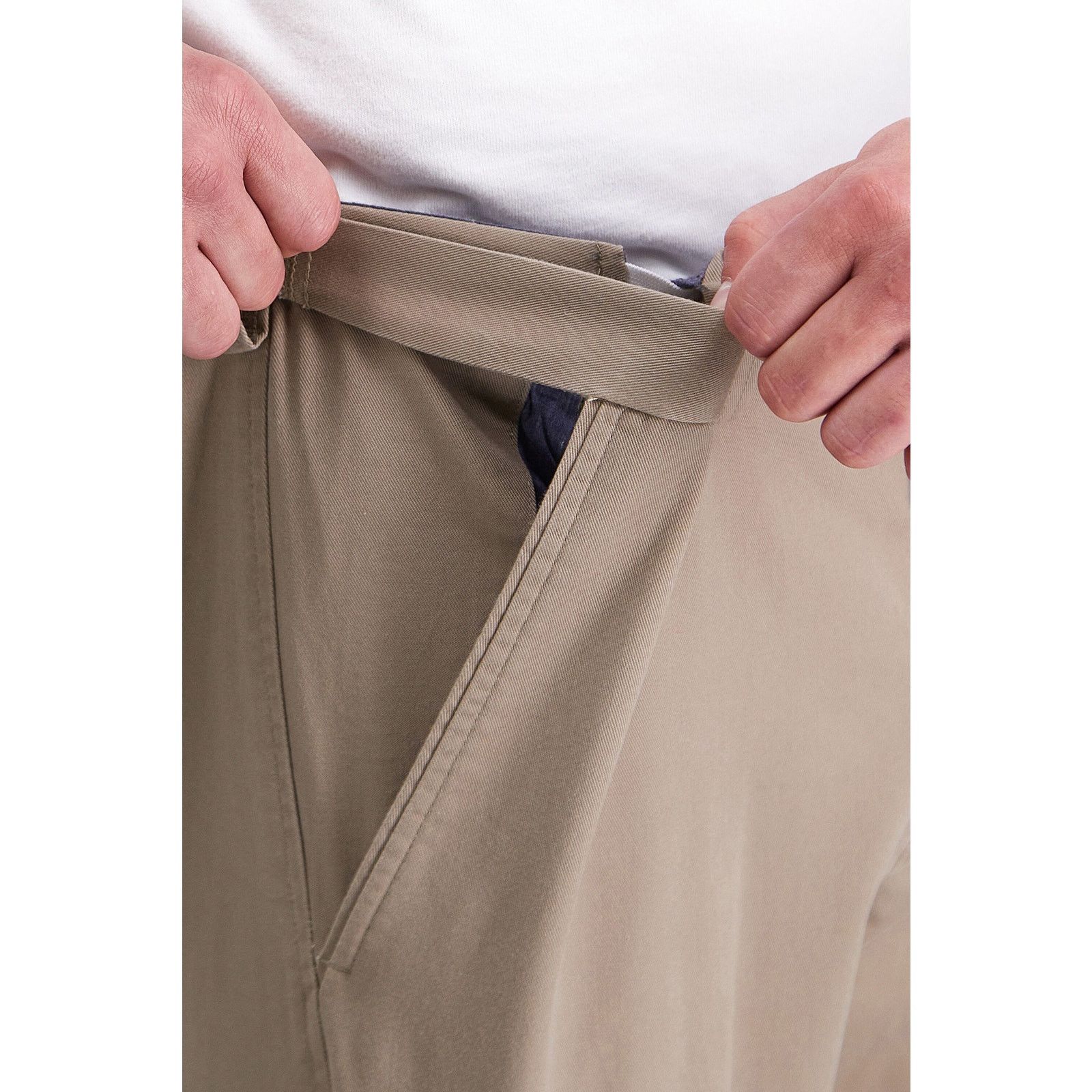 Haggar Haggar Men's Medium Khaki Cotton Classic Khaki Pants 36x34 Size US 36 / EU 52 - 4 Thumbnail