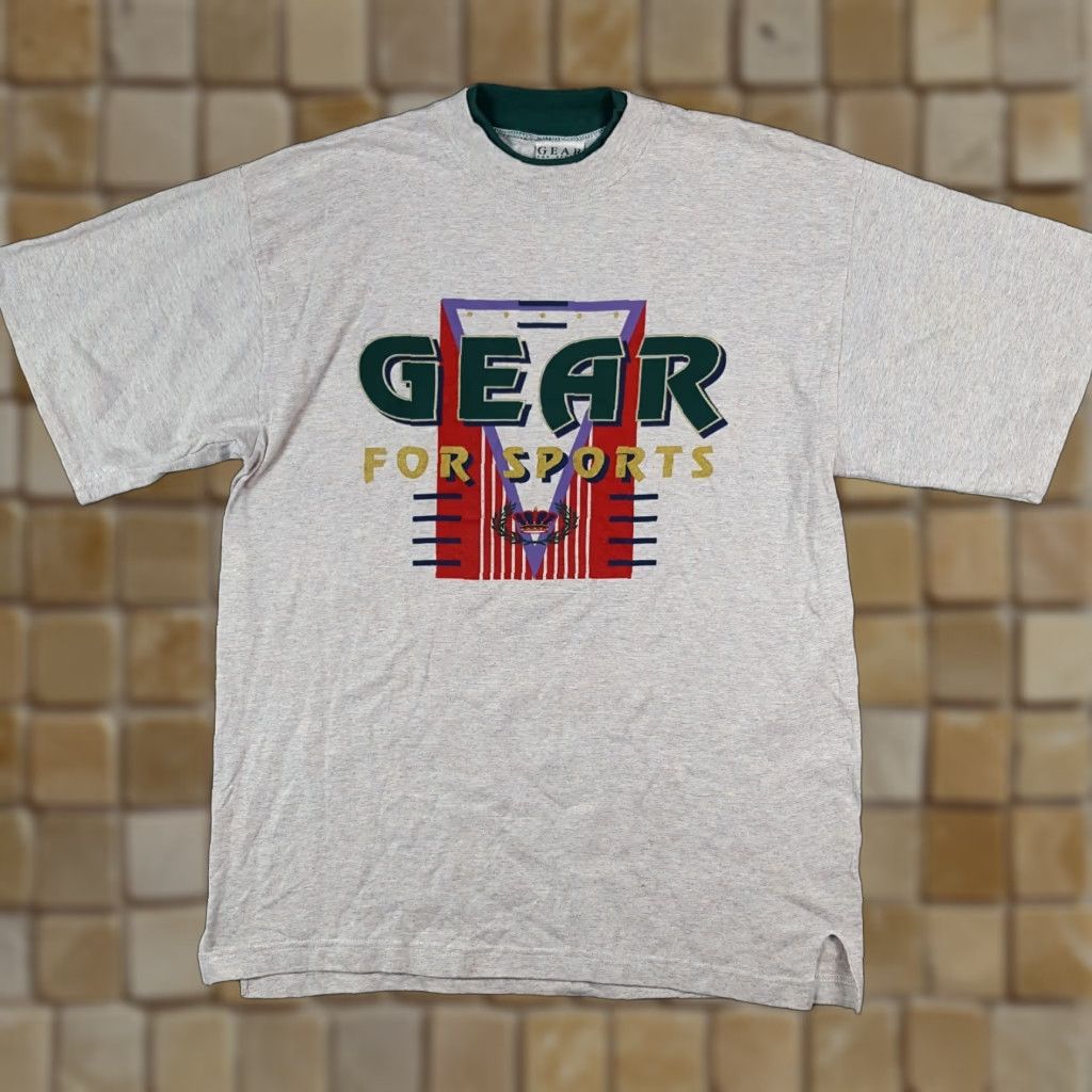 Spell VINTAGE Gear For Sports T-Shirt Men L Gray Y2K 90s 00s Retro Embroidered Logo Sports Basketball Relaxed Fit Size US L / EU 52-54 / 3 - 1 Thumbnail