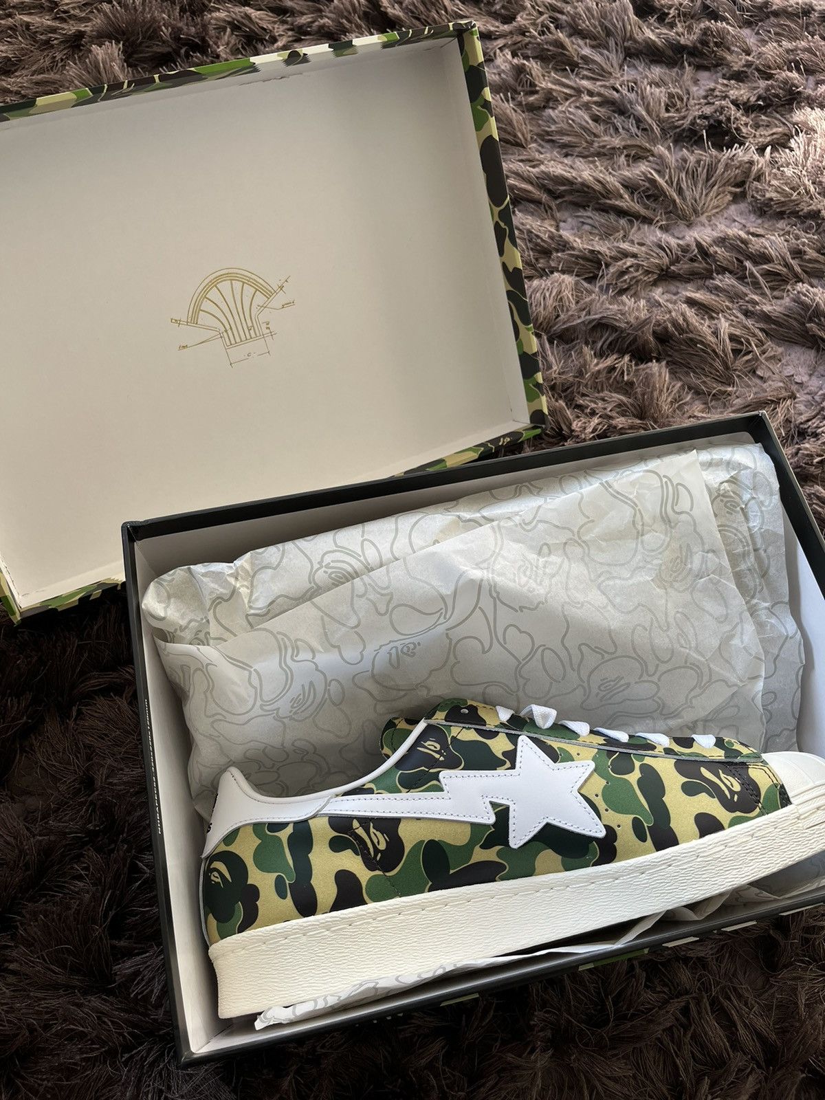 Adidas × Bape Adidas x Bape Superstar NEW 46 Size US 11.5 / EU 44-45 - 2 Thumbnail