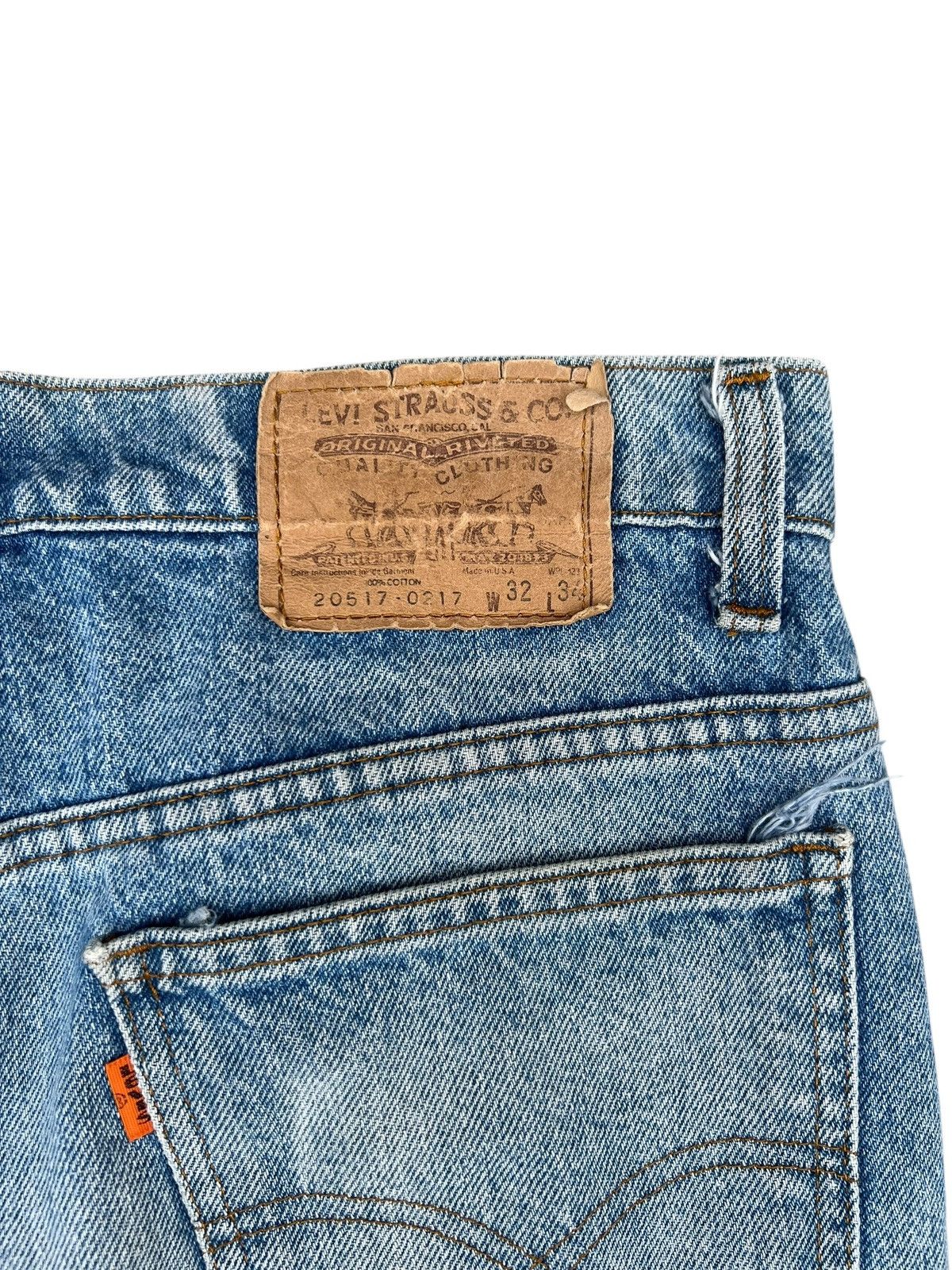 Levi's VTG 80s Levi’s 517 Orange Tag Aging Mud Denim Flare Jeans Size US 31 - 18 Thumbnail