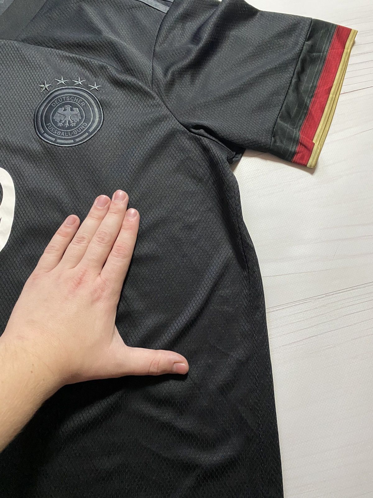 Adidas Adidas Germany 2020 Away #19 Leroy Sane soccer y2k jersey Size US XL / EU 56 / 4 - 11 Thumbnail