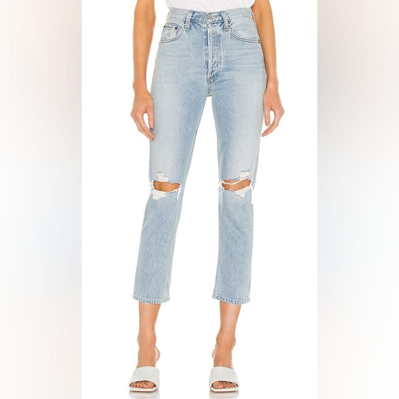 Agolde AGOLDE RILEY HIGH WAISTED STRAIGHT CROP Size 28" / US 6 / IT 42 - 1 Thumbnail