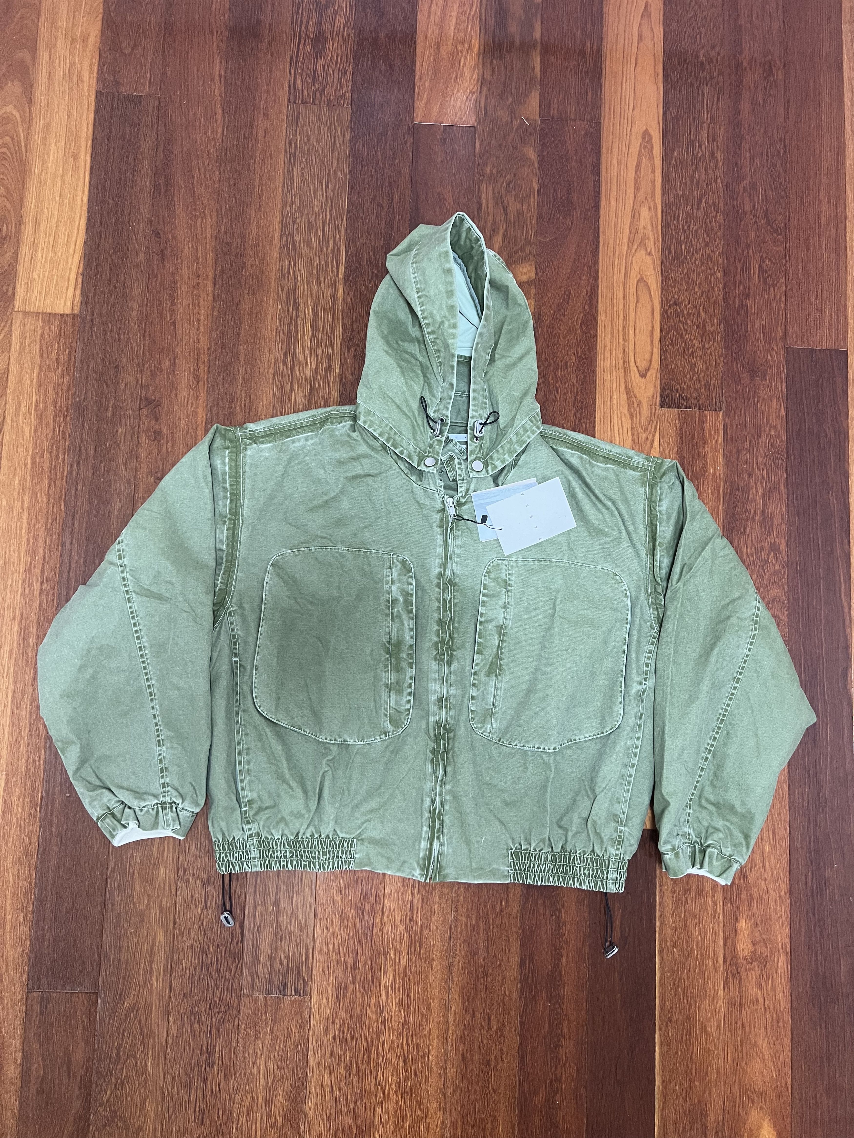 💚 SS23 Ranra/Arnar Mar Jonsson Purs Hooded Jacket Oil Green