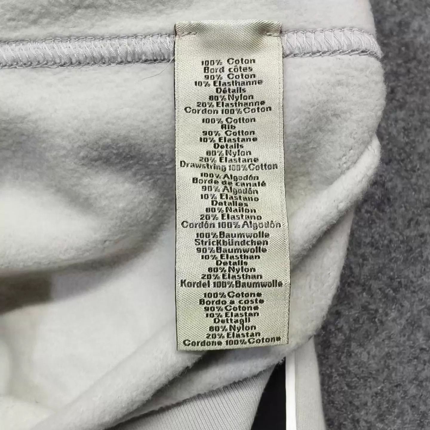 Hermes HERMES Striped Printed Zip Hoodie Gray Men's M Size US M / EU 48-50 / 2 - 4 Thumbnail