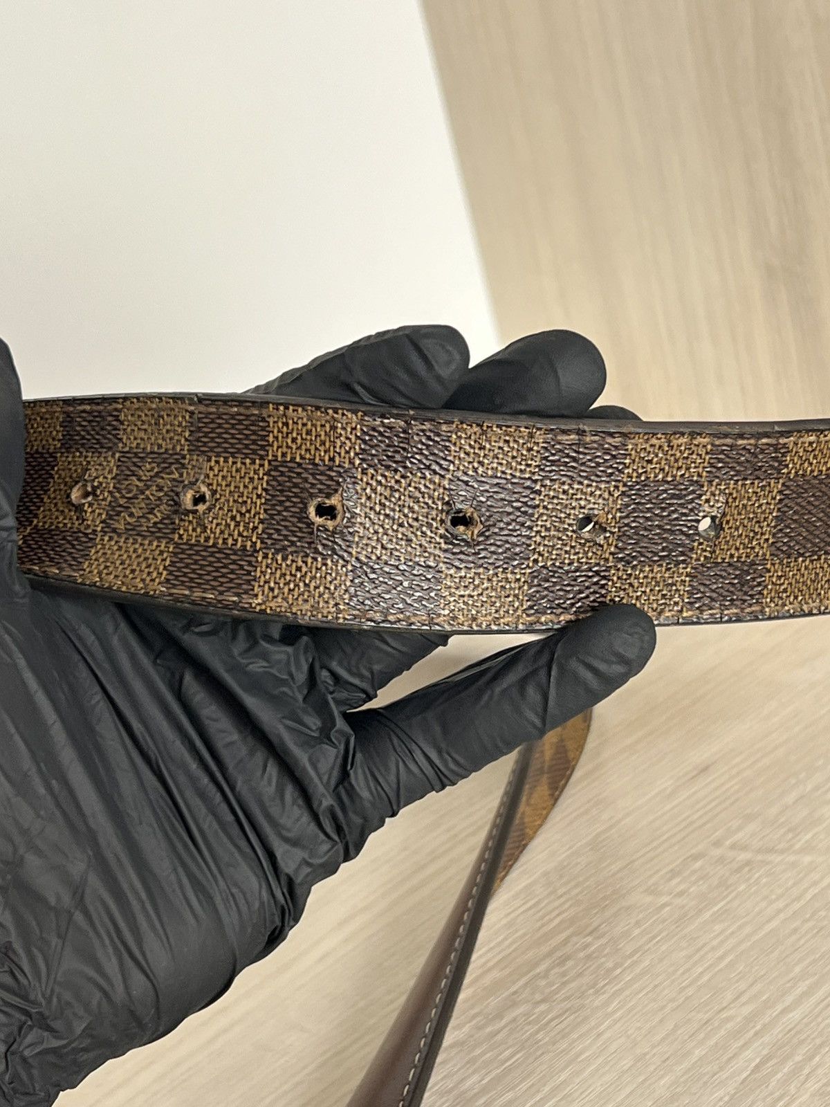Louis Vuitton Louis Vuitton Damier Ebene Inventeur Belt Size 40 - 13 Thumbnail