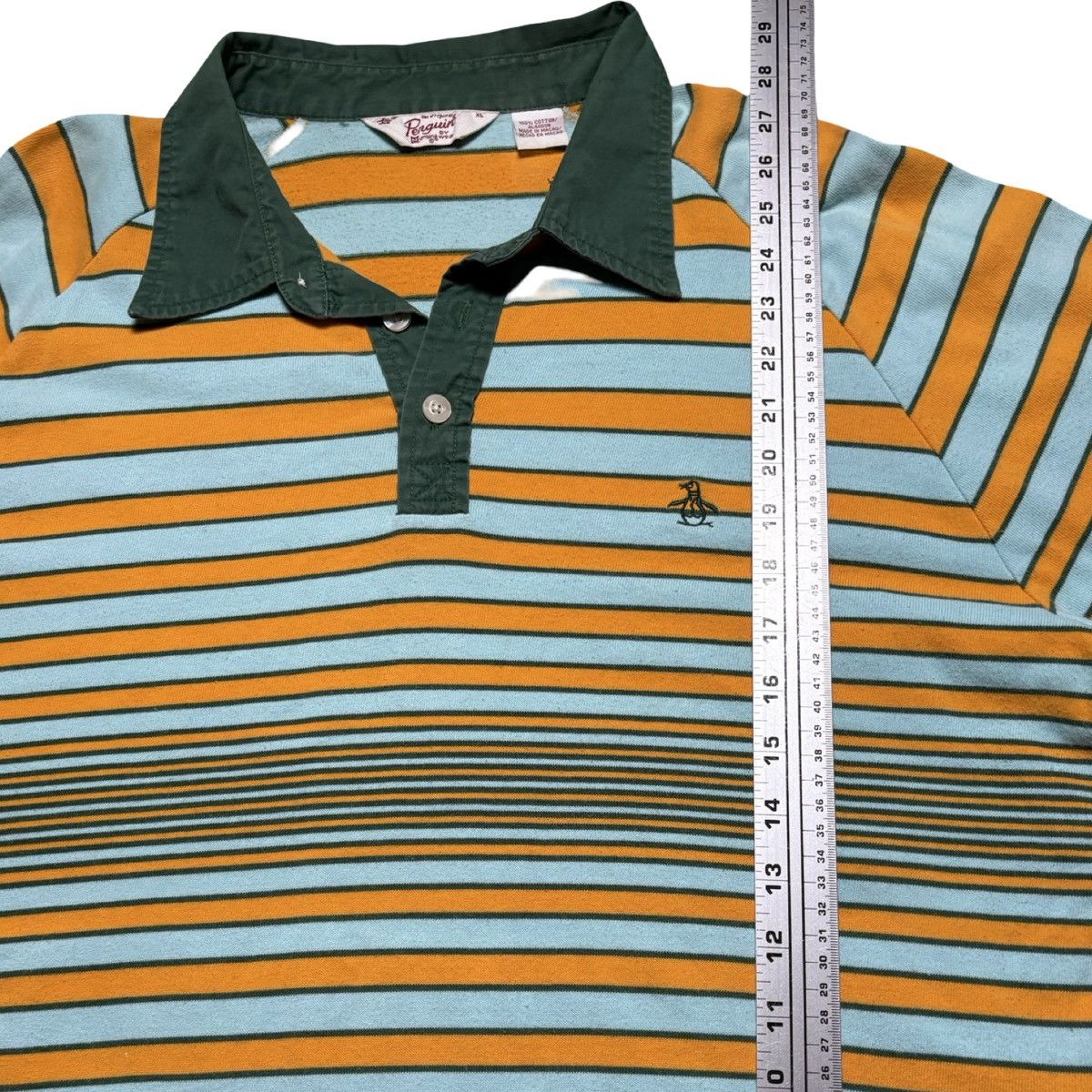 Other Vintage 80s 90s Penguin Munsingwear Striped Rugby Polo Shirt Size US XL / EU 56 / 4 - 4 Thumbnail