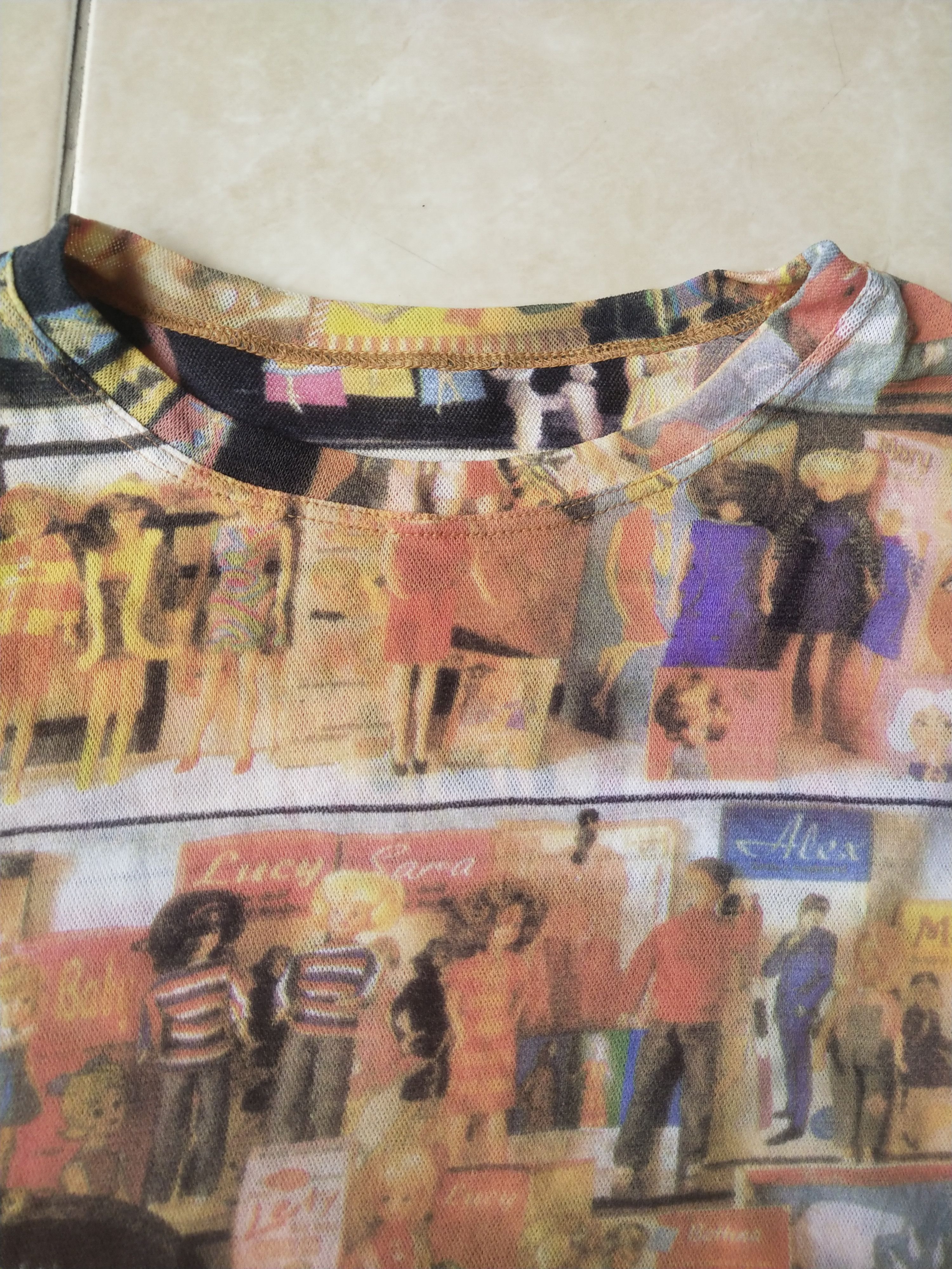 Hysteric Glamour 2000s Jil Anon Japan Pop-Art Doll Box Sheer Mesh Top Size L / US 10 / IT 46 - 7 Thumbnail