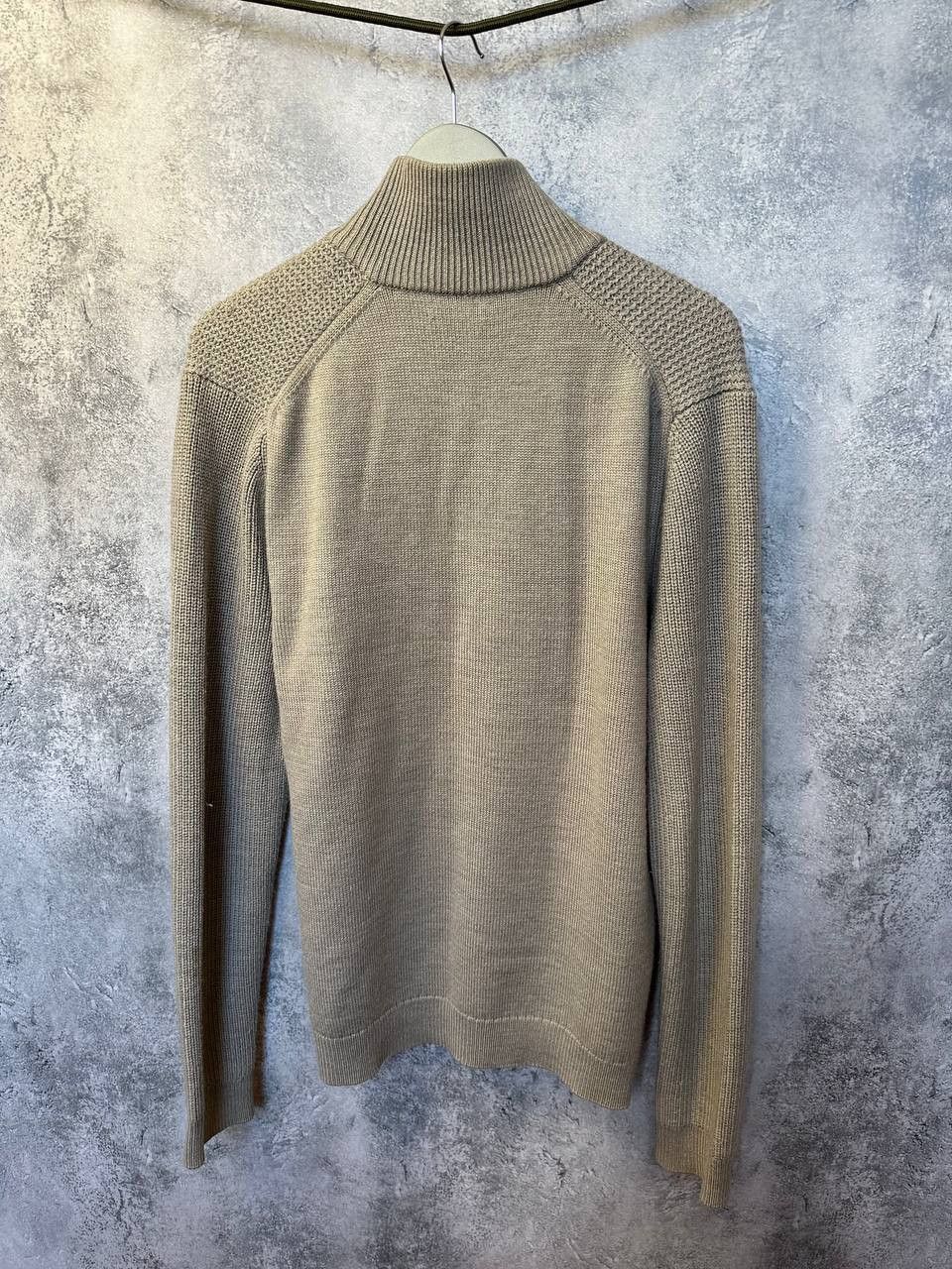 Reiss Reiss Fort 1/4 Zip Knit Sweater Beige Long Sleeve Jumper Size US L / EU 52-54 / 3 - 3 Thumbnail