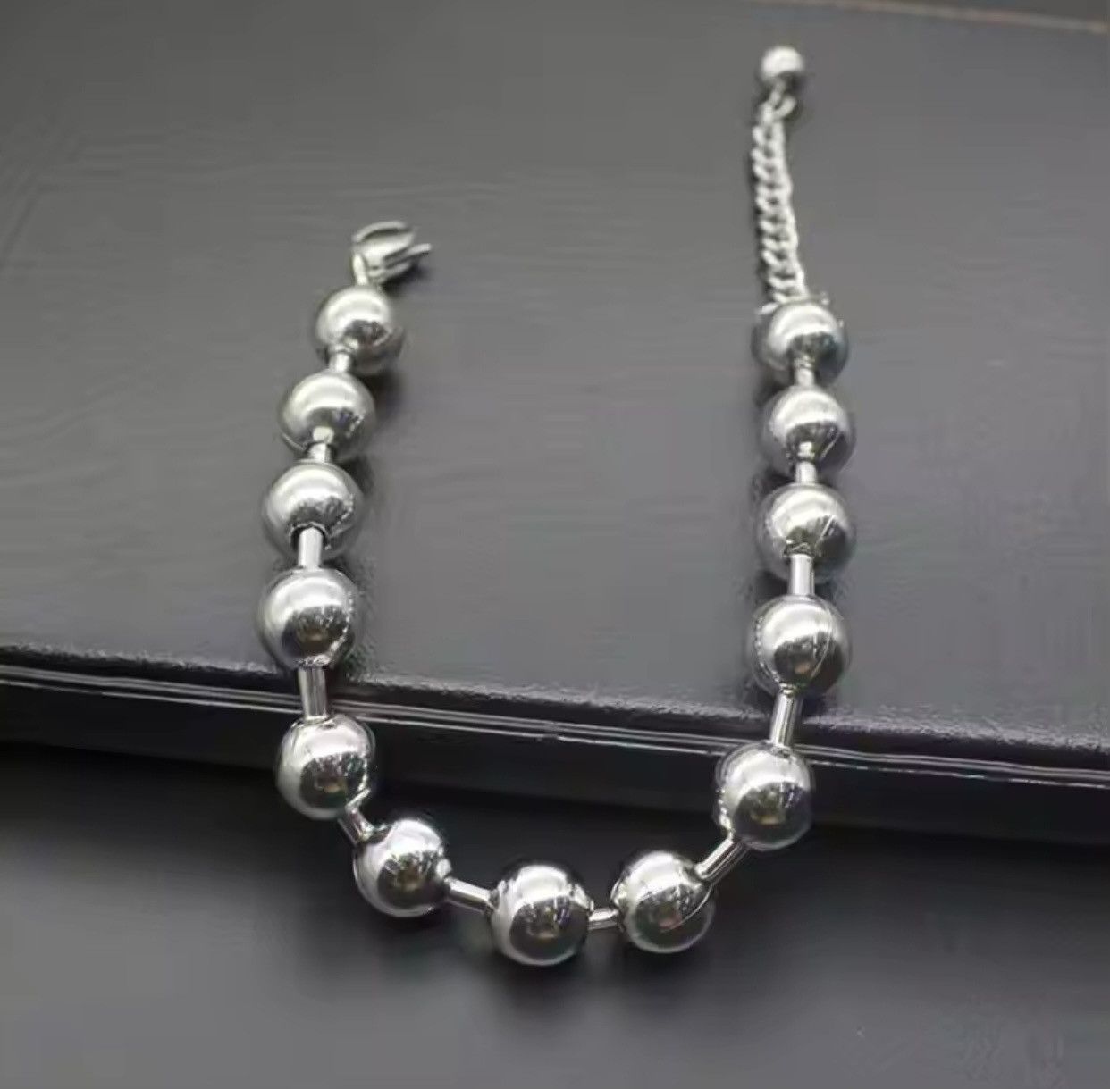 Jewelry × Vintage Ball Chain Bracelet 2000s Chrome Y2K Punk Skater Grunge Size ONE SIZE - 5 Thumbnail