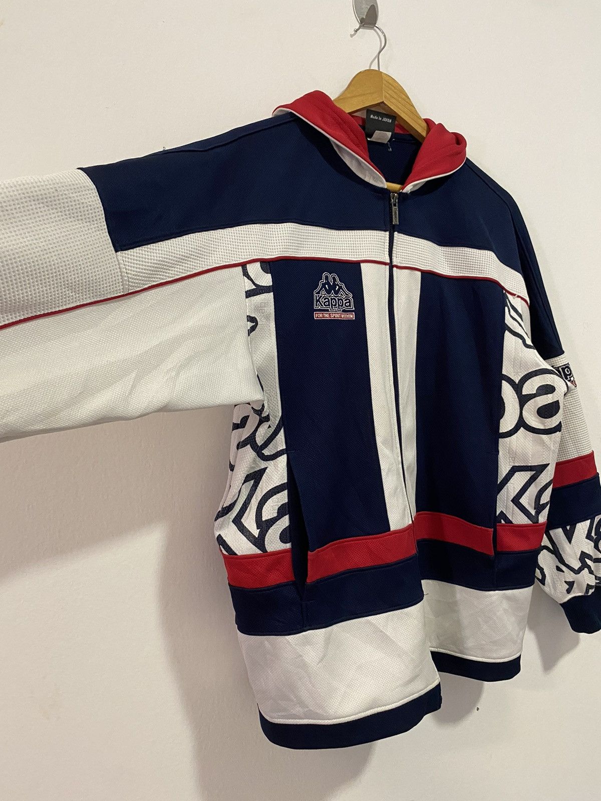 Kappa × Vintage Vintage Kappa Big Logo Colour Block Hooded Jacket Size US M / EU 48-50 / 2 - 7 Thumbnail