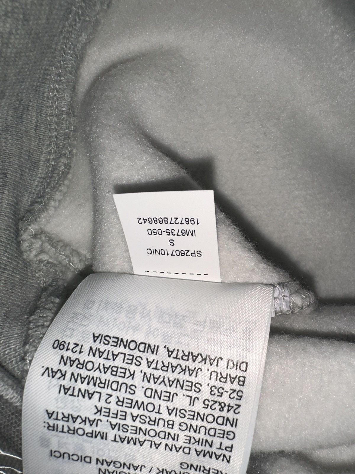 Other Jordan x Levi's Reverse Zip Fleece Hoodie - Heather Grey Size US S / EU 44-46 / 1 - 7 Thumbnail
