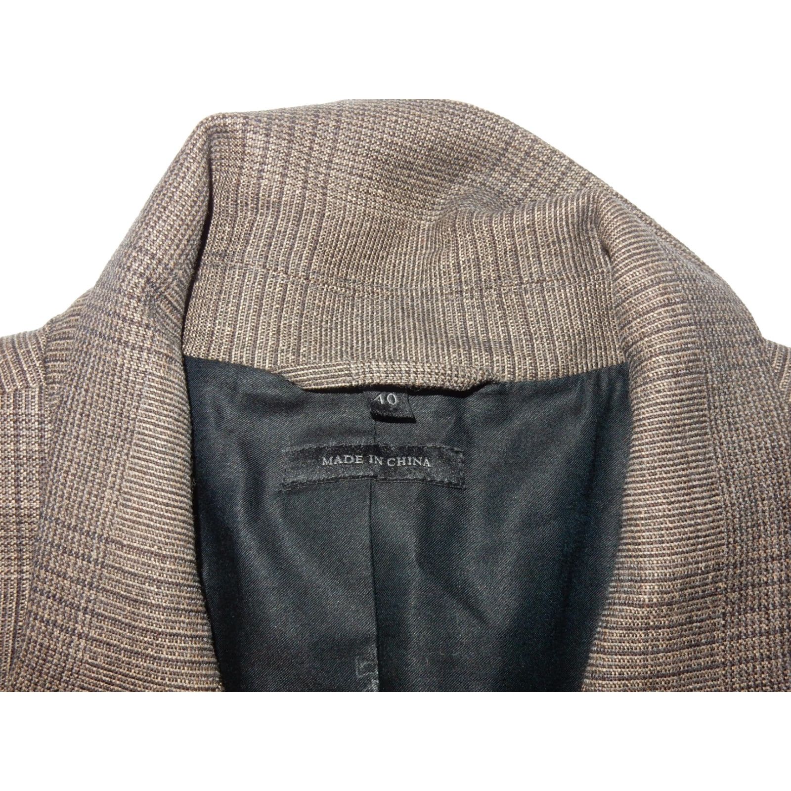 Juicy Couture Juicy Couture Blazer Sport Coat Jacket 40 Brown Wool Plaid Men Mens Size 40 Blazer Coat 98% Wool 2% Spandex Dirty English Size 40R - 6 Thumbnail