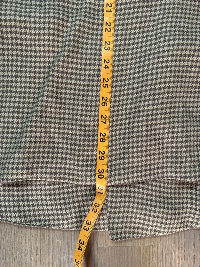Todd Snyder Todd Snyder Tan Houndstooth Double-Breasted Sport Coat 44R Size 44R - 5 Thumbnail