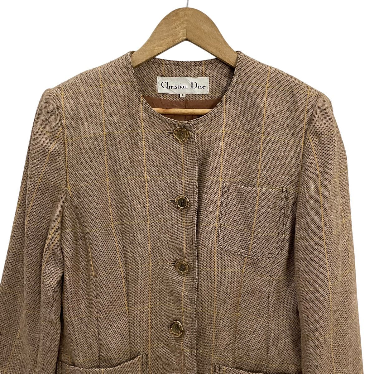 Christian Dior Monsieur Vintage Christian Dior Tweed Jacket Size L / US 10 / IT 46 - 4 Thumbnail