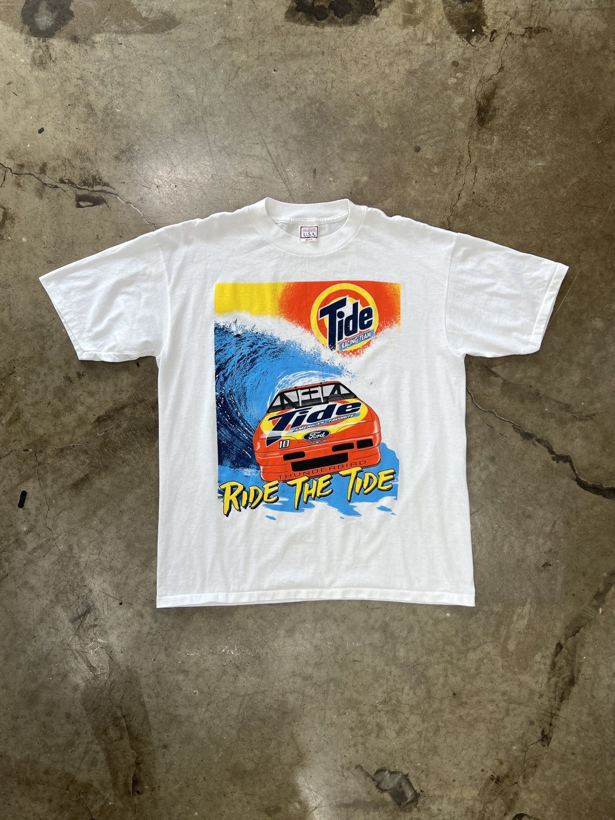 NASCAR Vintage Tide Ford Racing Team Ride the Tide Racing Tee XL Size US XL / EU 56 / 4 - 2 Thumbnail