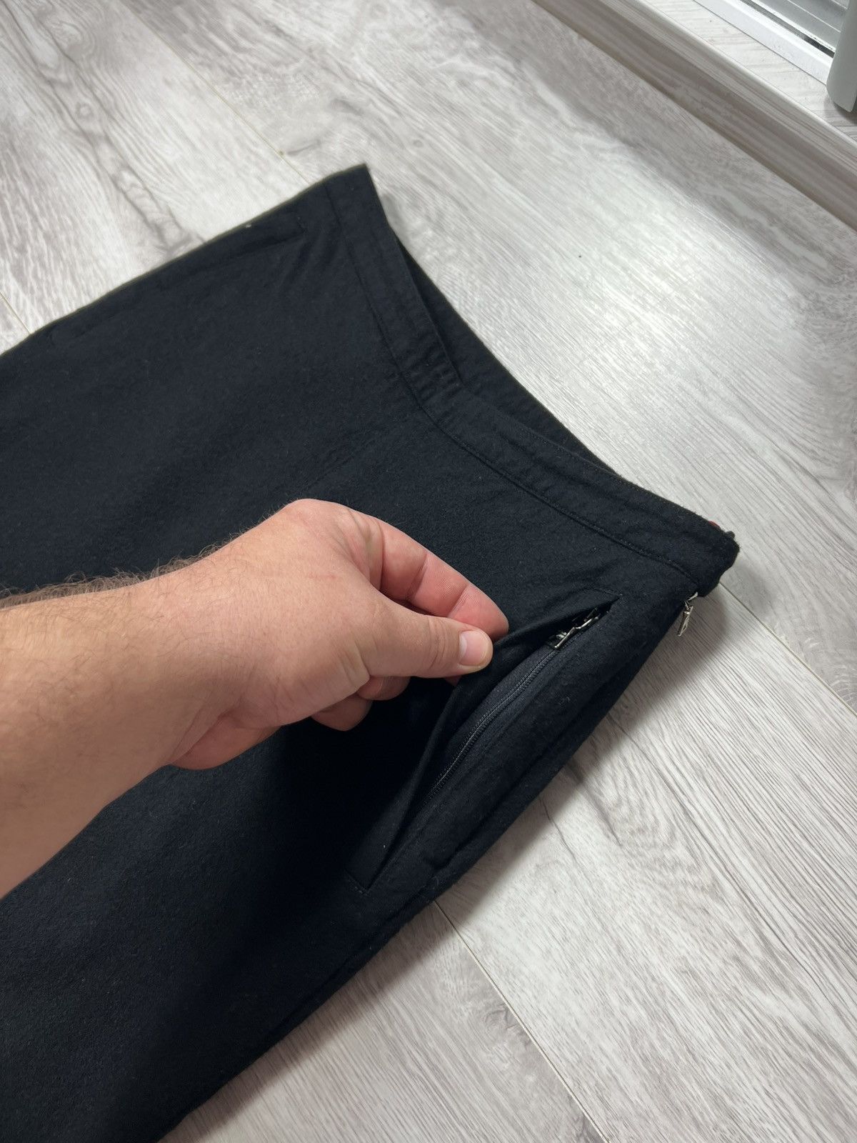 Prada 1999s Prada Sport Black Wool & Nylon Pants Red Tab Trousers Size 26" / US 2 / IT 38 - 5 Thumbnail