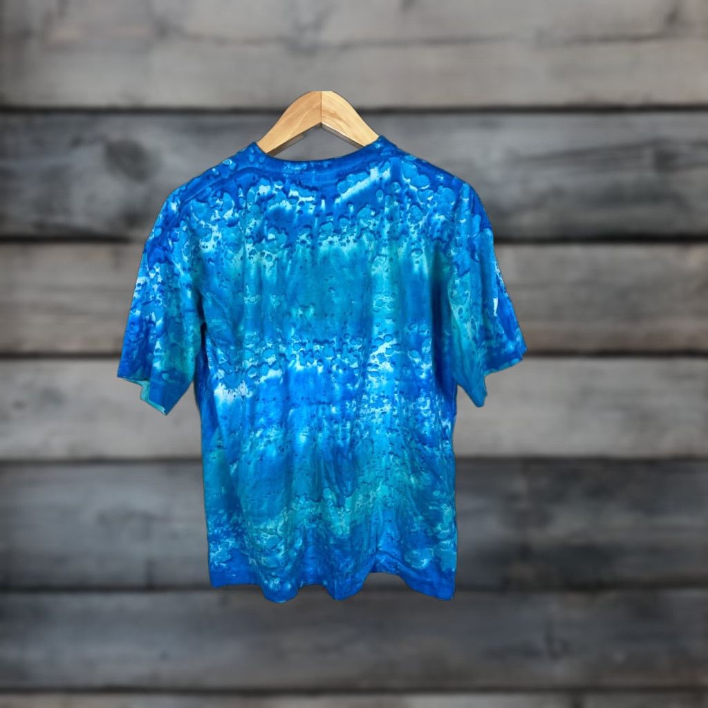 Vintage VINTAGE Bright Light T-Shirt Shirt Adult L Blue Tie Dye Geometric 90s Hippie Music Retro Short Sleeve Crew Neck 100% Cotton Single Stitch Mens Boys Size US L / EU 52-54 / 3 - 1 Thumbnail
