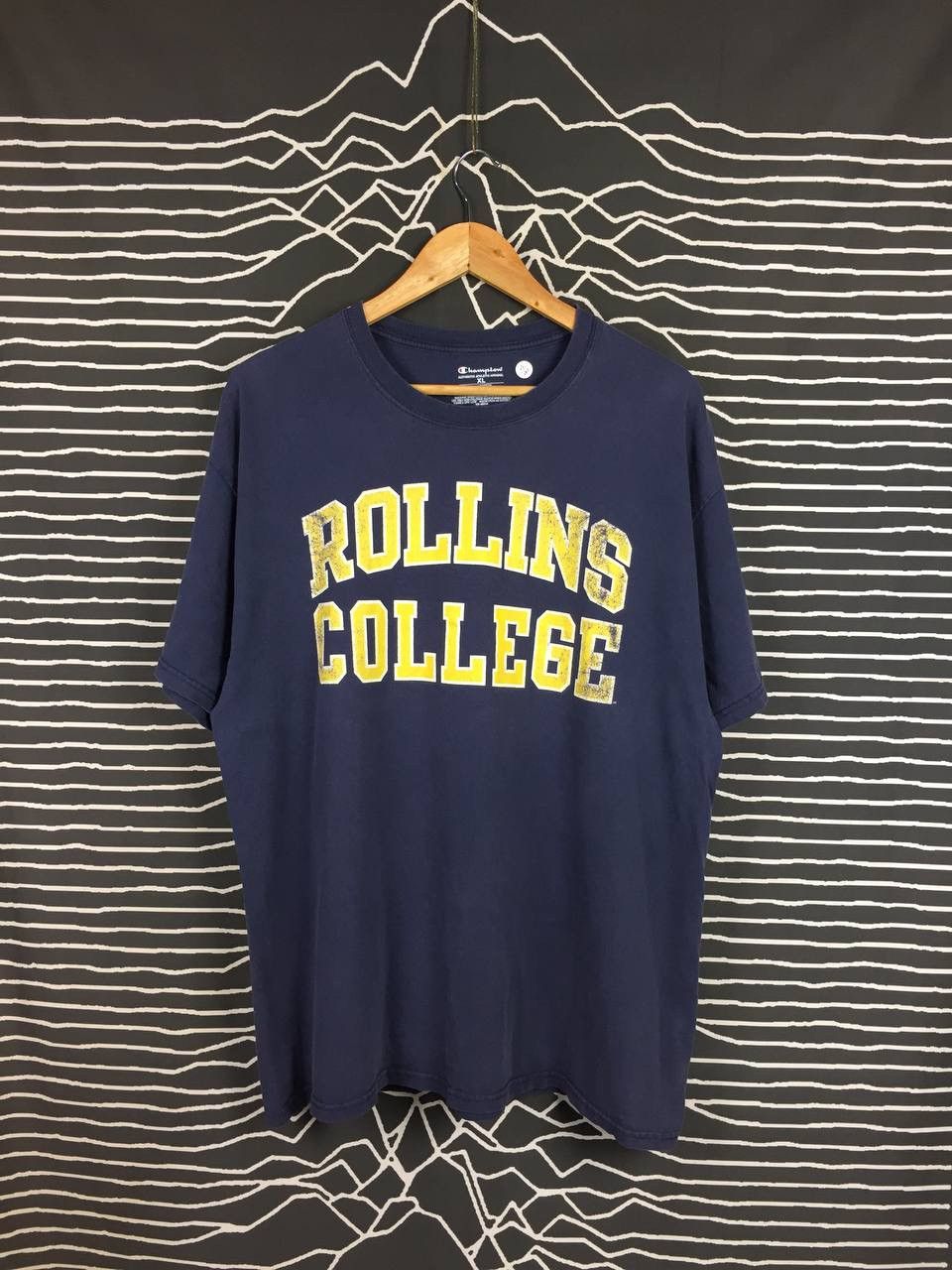 Champion × Vintage Vtg Champion Rollins College Spell Out Tee Size US XL / EU 56 / 4 - 1 Thumbnail
