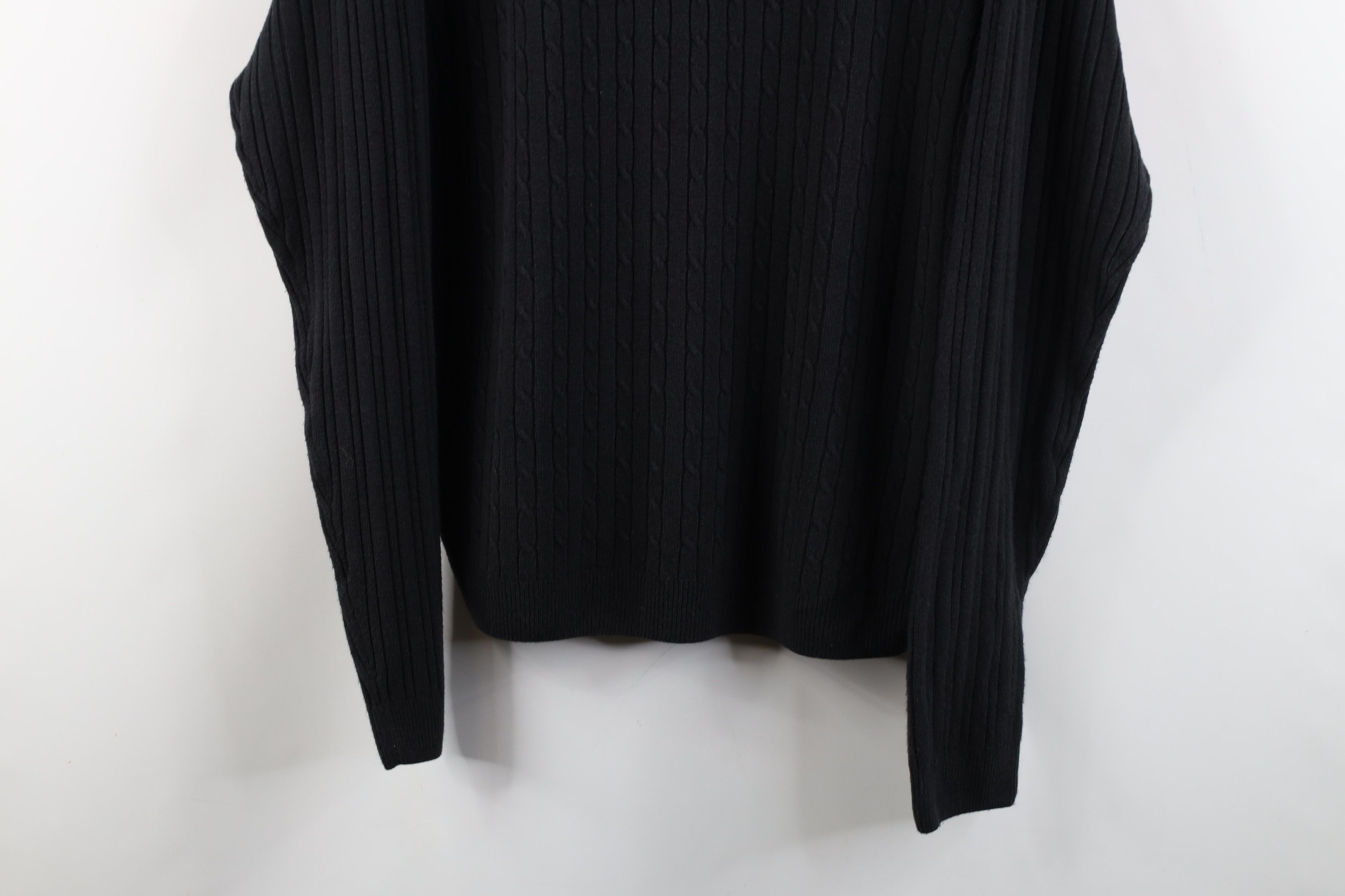 Vintage Vintage 90s Streetwear Soft Cable Knit Collared Sweater Size US L / EU 52-54 / 3 - 3 Thumbnail