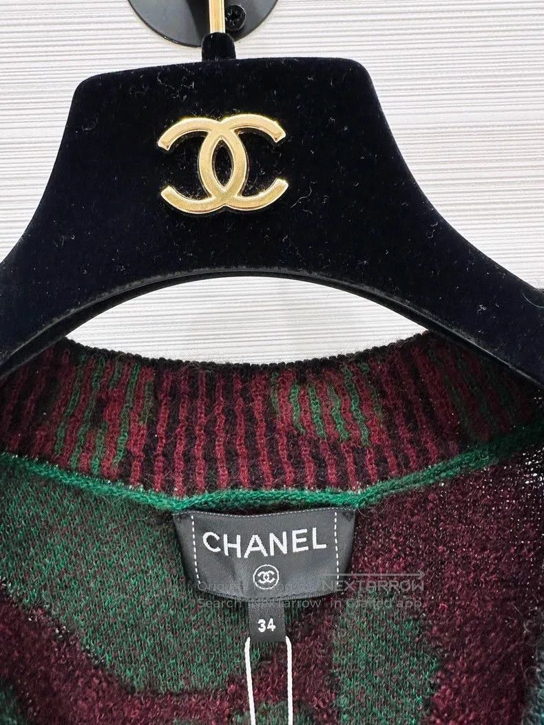 Chanel Chanel 23A Handicraft Workshop Red and Green Colour-blocke Size XXS / US 00 / IT 34 - 2 Thumbnail