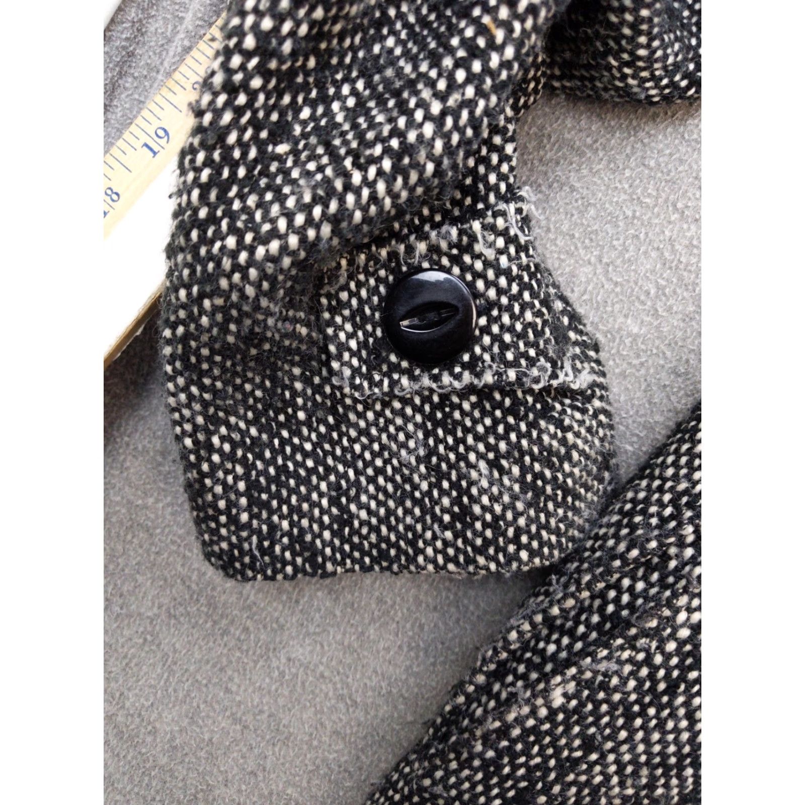 Vintage VINTAGE St. John's Bay Coat Mens XLT Gray Wool Blend Hooded Pea Jacket Tweed Lined Size US XL / EU 56 / 4 - 3 Thumbnail