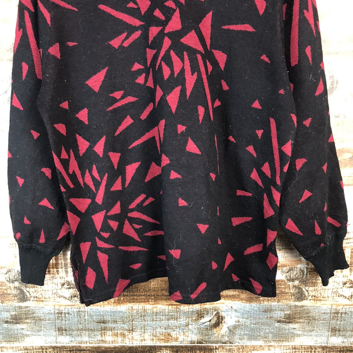 Homespun Knitwear × Japanese Brand Nao Red Knitwear #A954 Size S / US 4 / IT 40 - 6 Thumbnail