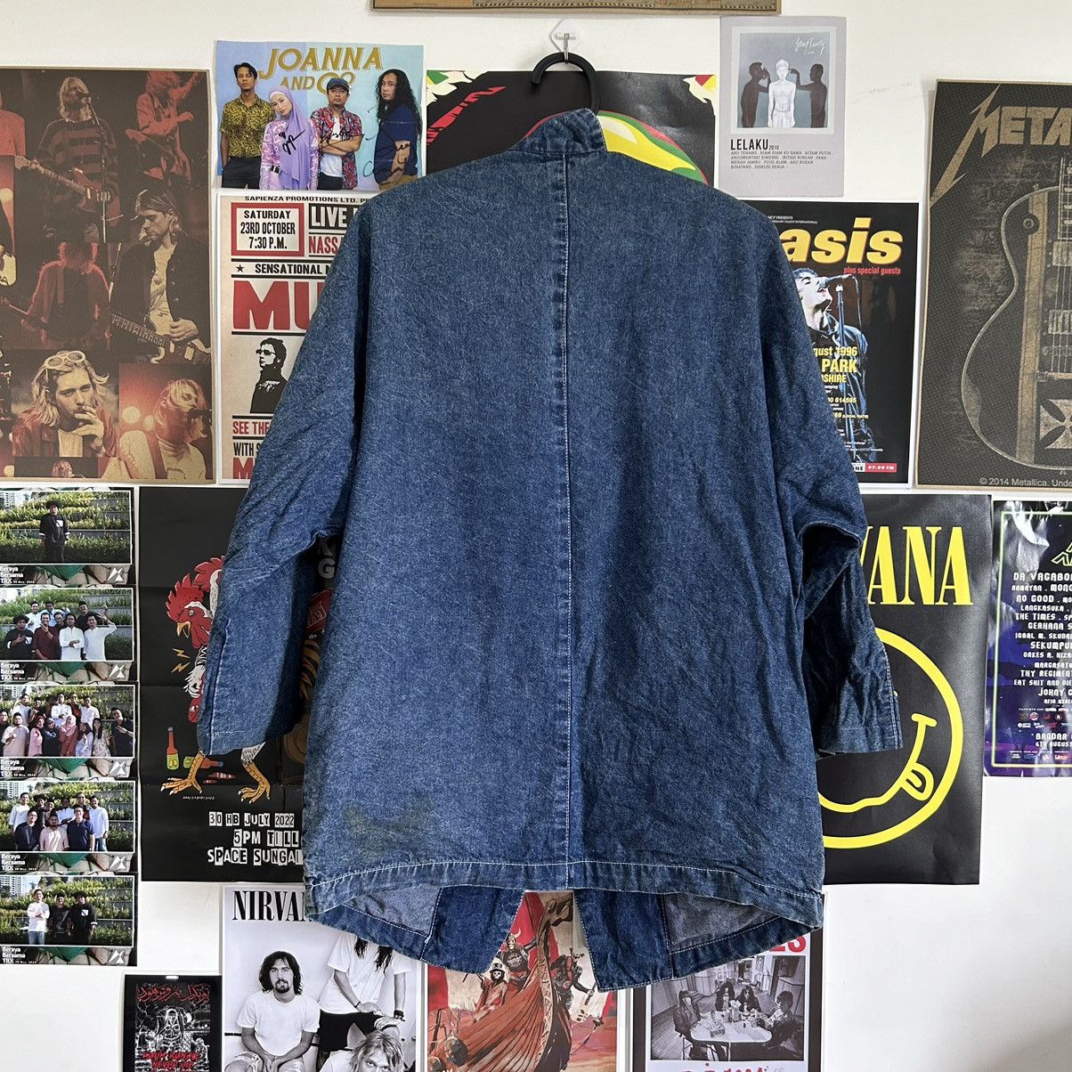 Vintage Vintage Cherry Seven 80s Oversize Embroidery Denim Jacket Size XL / US 12-14 / IT 48-50 - 9 Thumbnail