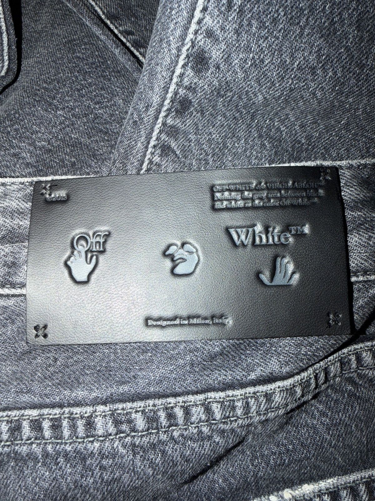 Off-White Off-White Corporate Straight Leg Jeans Size 27" / US 4 / IT 40 - 4 Thumbnail