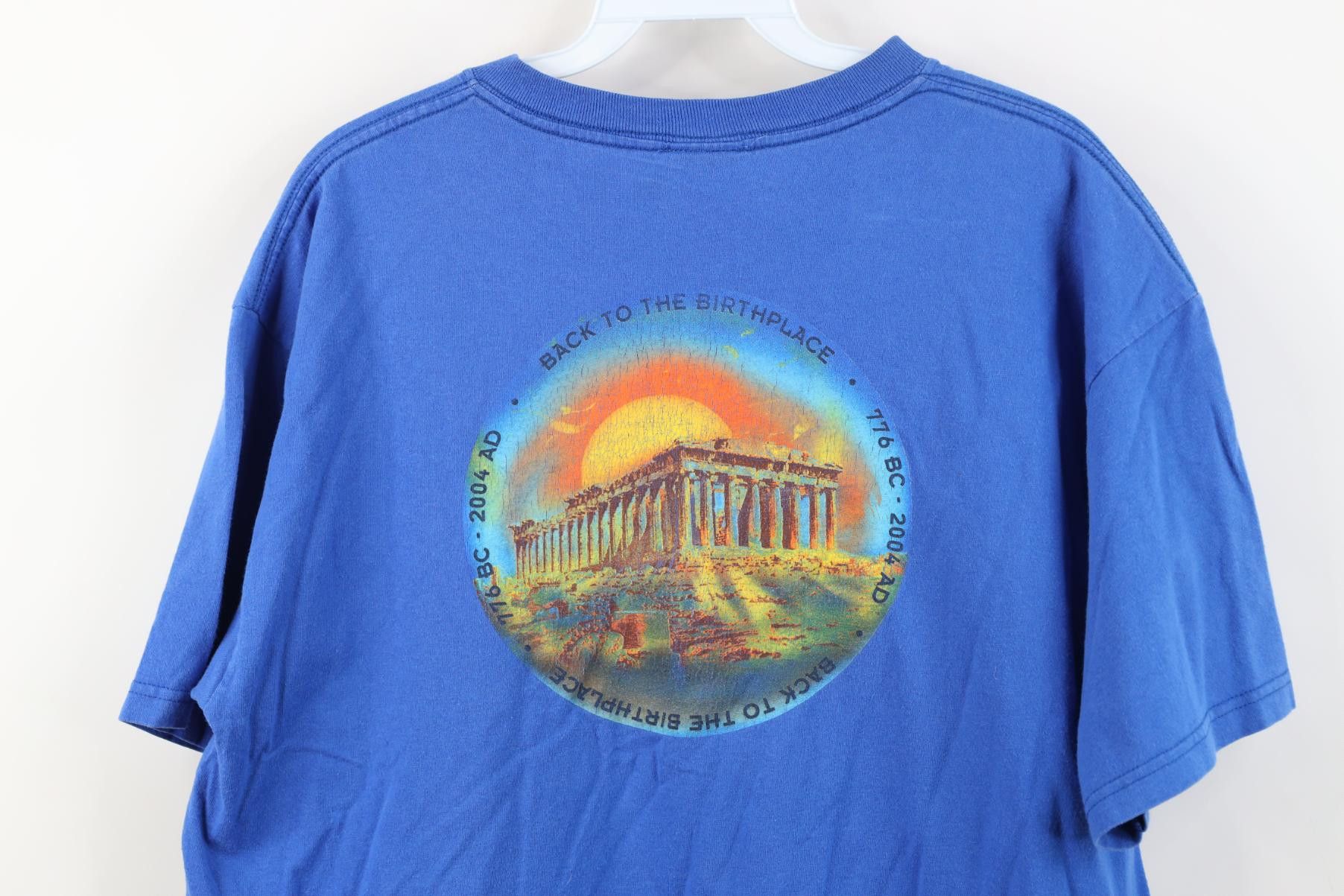 Vintage Vintage Y2K 2004 Athens Olympics USA Short Sleeve T-Shirt Size US L / EU 52-54 / 3 - 14 Thumbnail