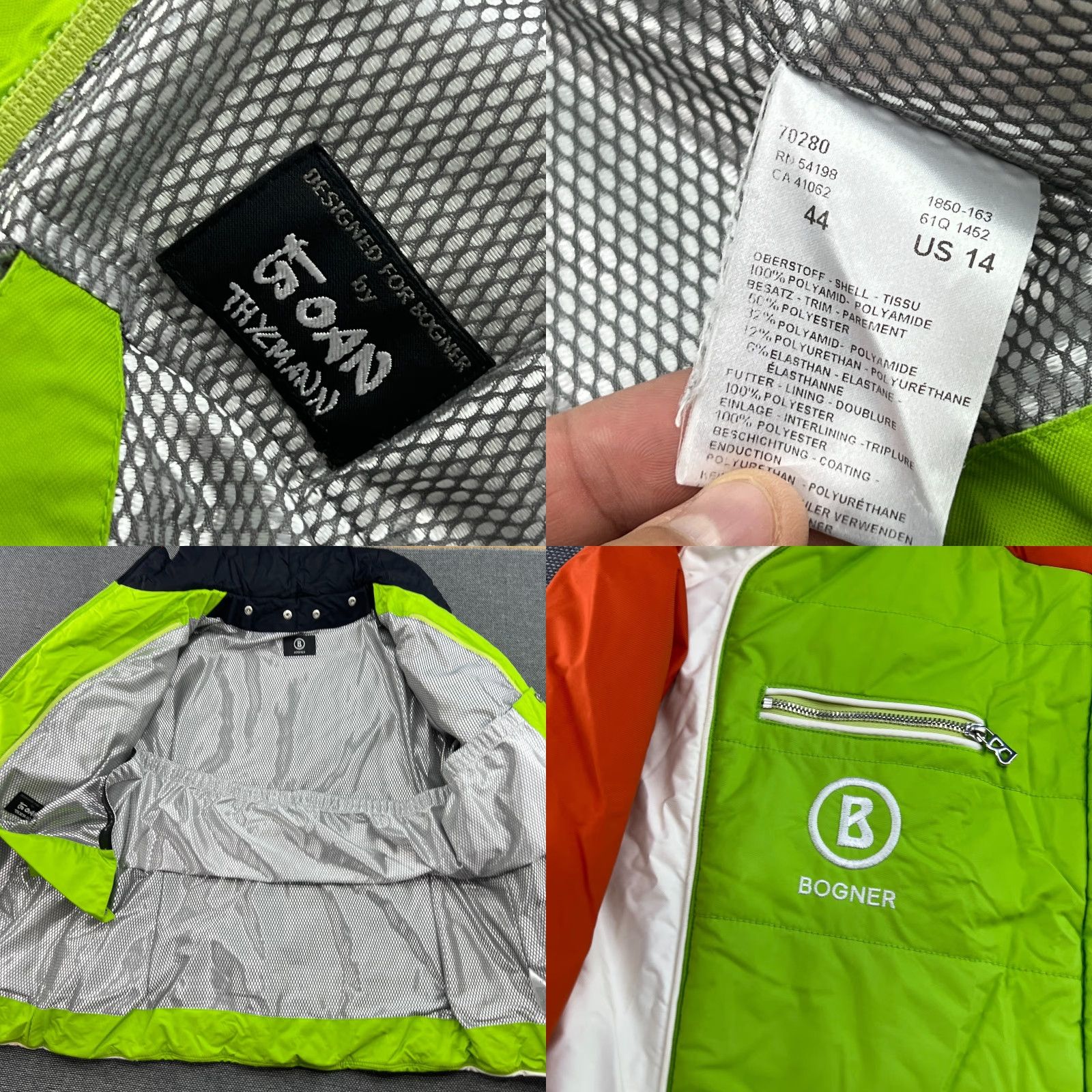 Bogner BOGNER Ski Jacket Womens Multicolor Full Zip 2006 Olympic Team Germany Size 14 Size XL / US 12-14 / IT 48-50 - 8 Thumbnail