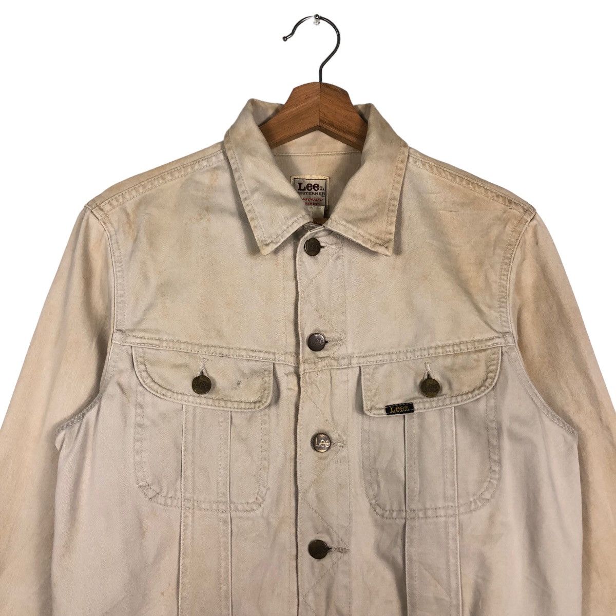 Japanese Brand 🔥Vintage Cropped Biker Trucker Jacket Lee Western Usa Size US M / EU 48-50 / 2 - 3 Thumbnail