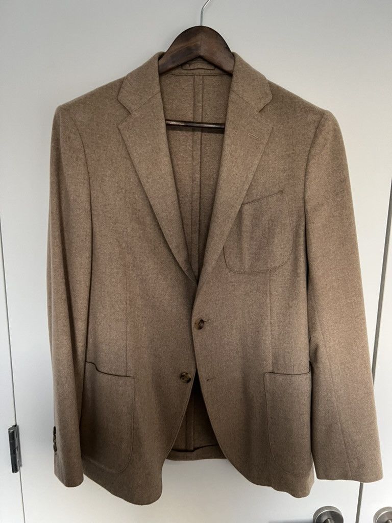 Lardini Light Brown/Tan Cashmere Blazer - Loro Piana Fabric Size 40R - 1 Thumbnail