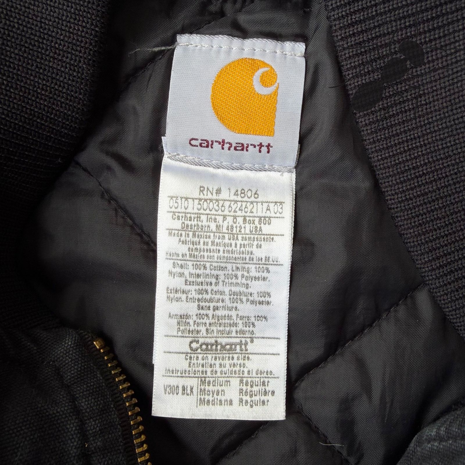Carhartt × Vintage Carhartt V300 black work wear vest Size US M / EU 48-50 / 2 - 3 Thumbnail