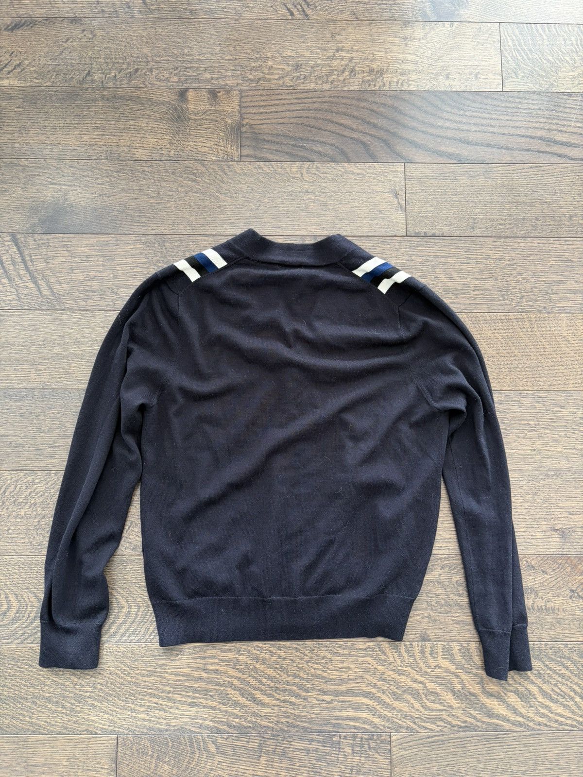 Sandro Sandro Navy Stripped Cardigan Size US M / EU 48-50 / 2 - 4 Thumbnail