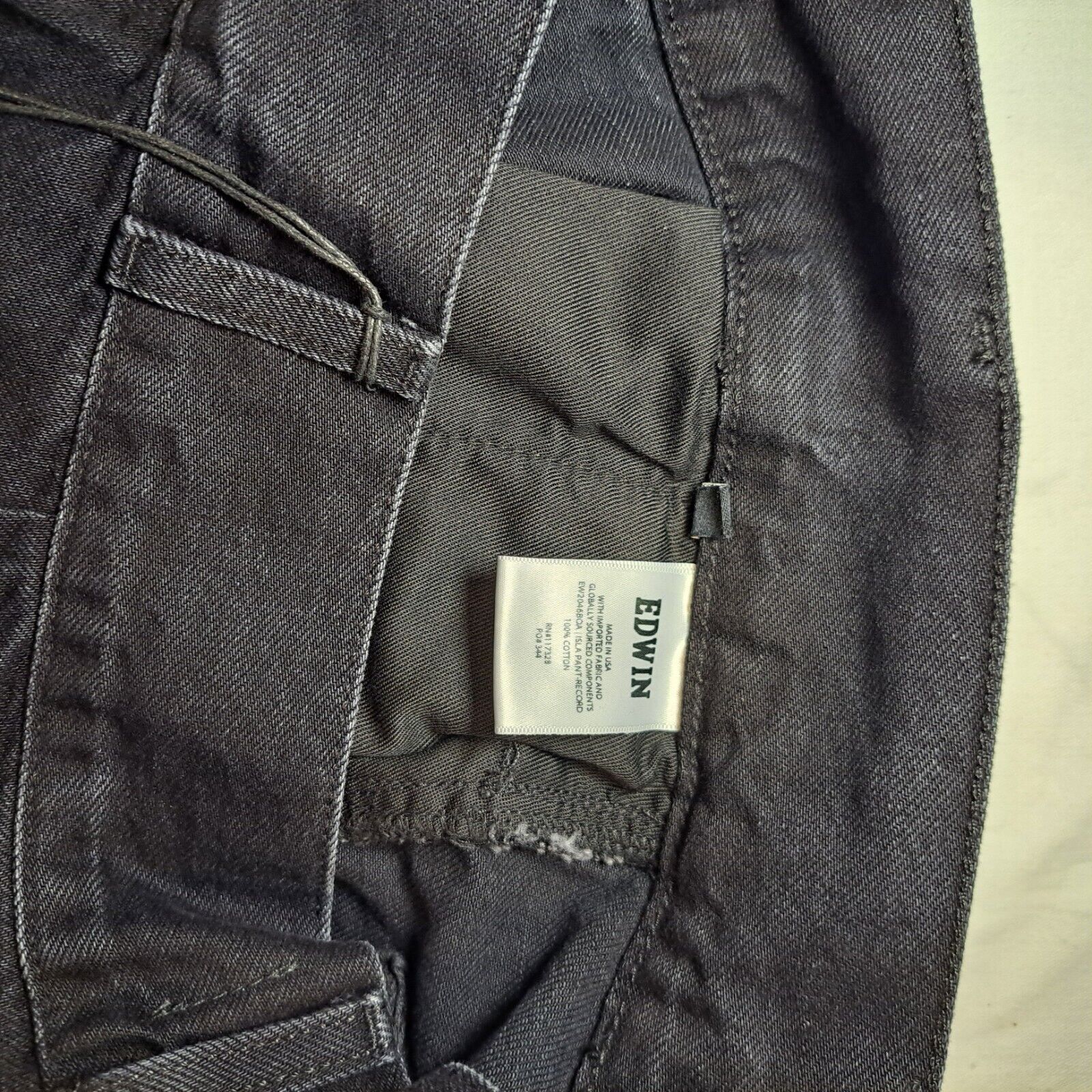 Edwin Edwin Jeans Isla Pant Color: Record, Black Size 27 NWT Size 27" / US 4 / IT 40 - 8 Thumbnail