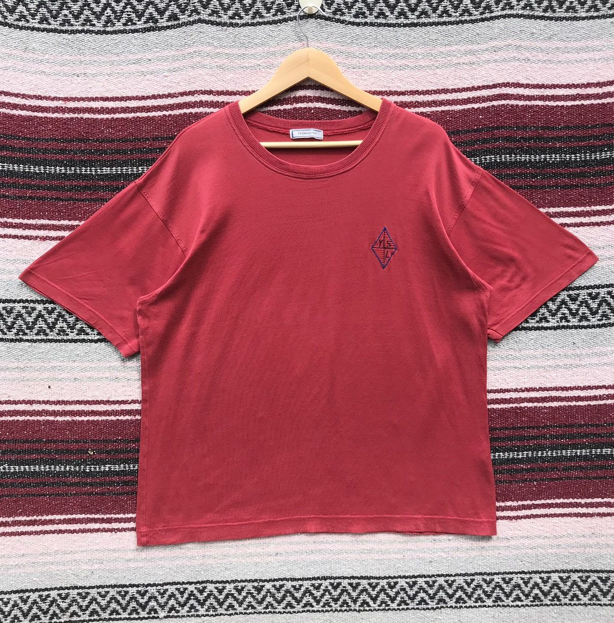 Vintage Vintage Yves Saint Lauren Embroidery Logo Shirt YSL Luxury Size US L / EU 52-54 / 3 - 1 Thumbnail