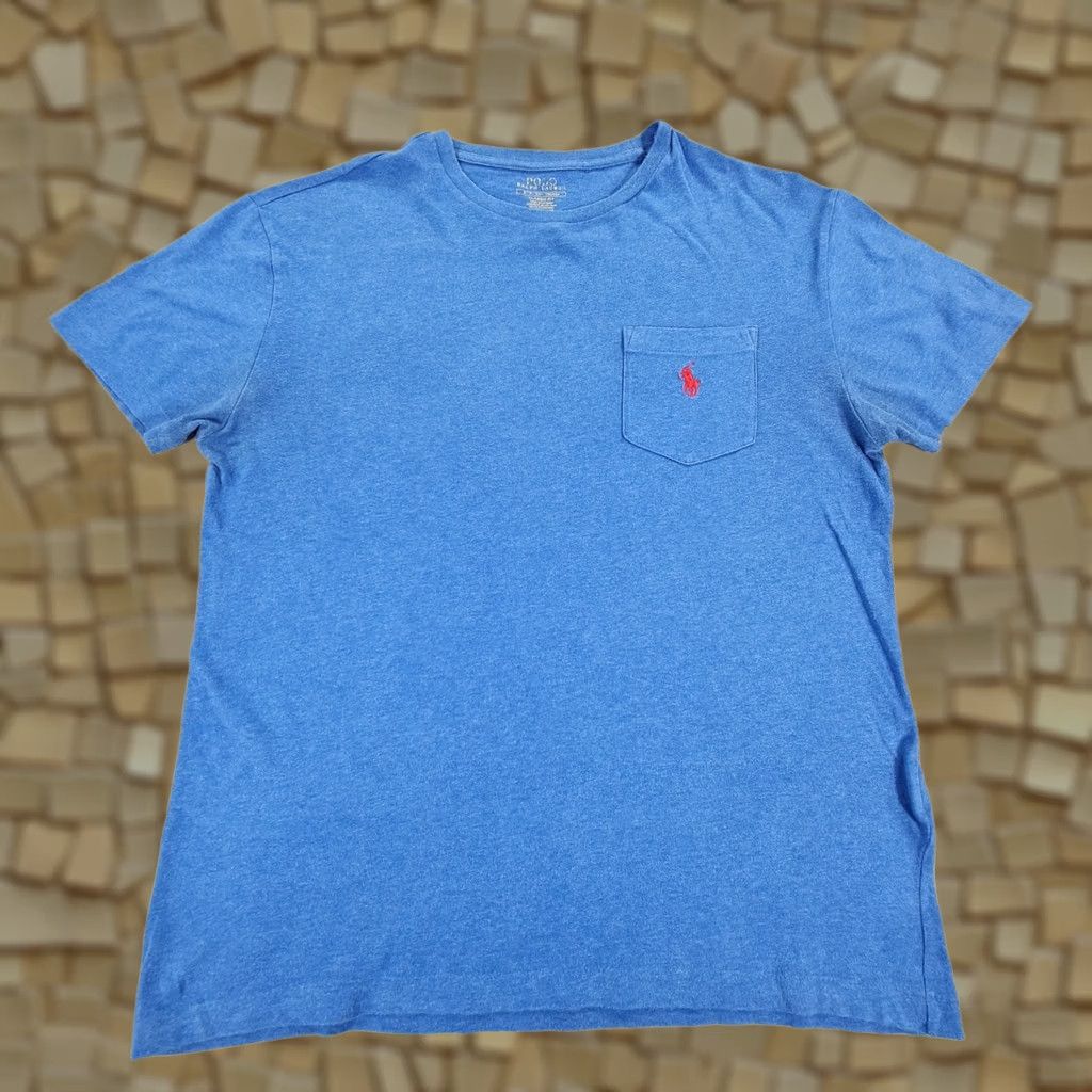 Polo Ralph Lauren Polo Ralph Lauren Mens T Shirt Blue Small Classic Fit Pocket Tee Cotton Regular Size S Short Sleeve Crew Neck Logo Size US S / EU 44-46 / 1 - 1 Thumbnail