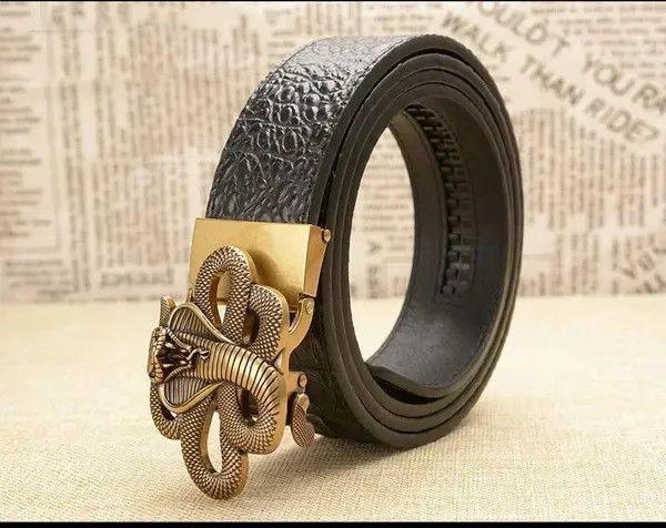 Japanese Brand × Leather Cobra Buckle Automatic Belt Size ONE SIZE - 1 Thumbnail