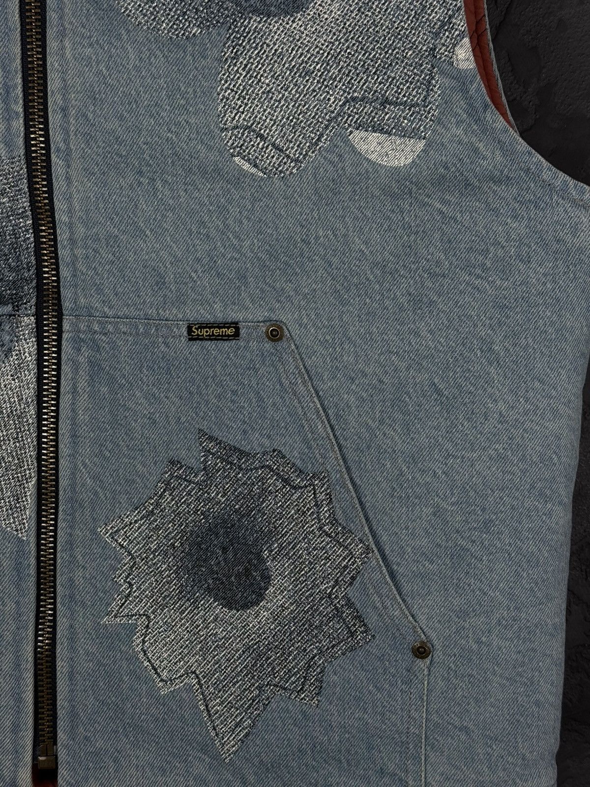 Supreme Supreme Nate Lowman Work Vest Denim (Large) Size US L / EU 52-54 / 3 - 8 Thumbnail