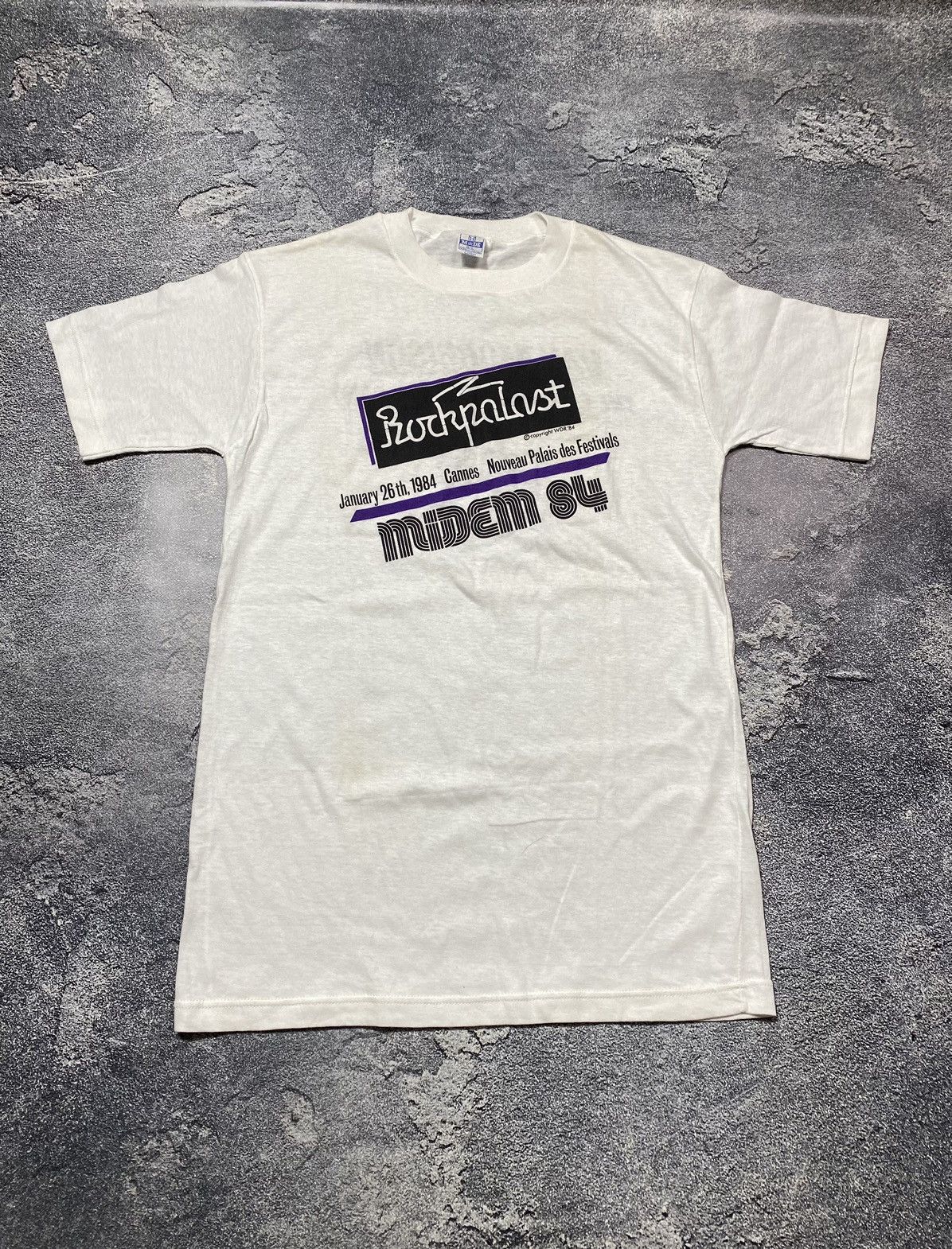 Band Tees × Mtv Vintage 1984 Eurovision WDR Canes Tshirt Size US M / EU 48-50 / 2 - 1 Thumbnail